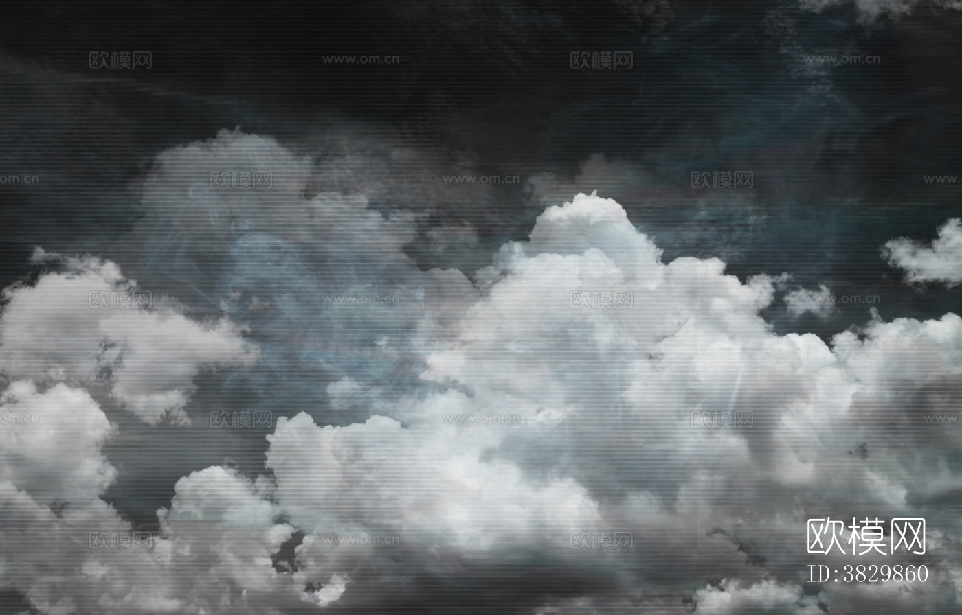 现代白云挂画下载