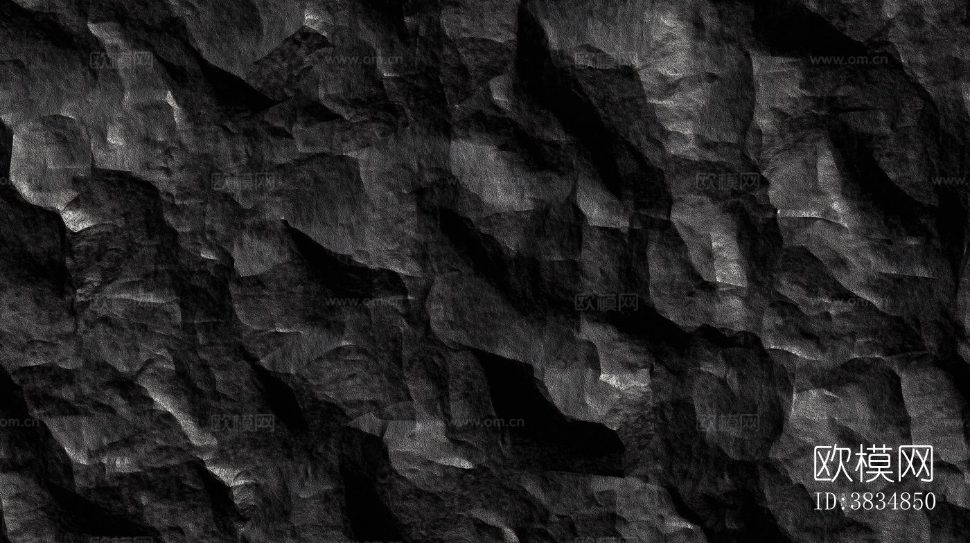 无缝深色毛石文化毛石蘑菇石石墙贴图下载