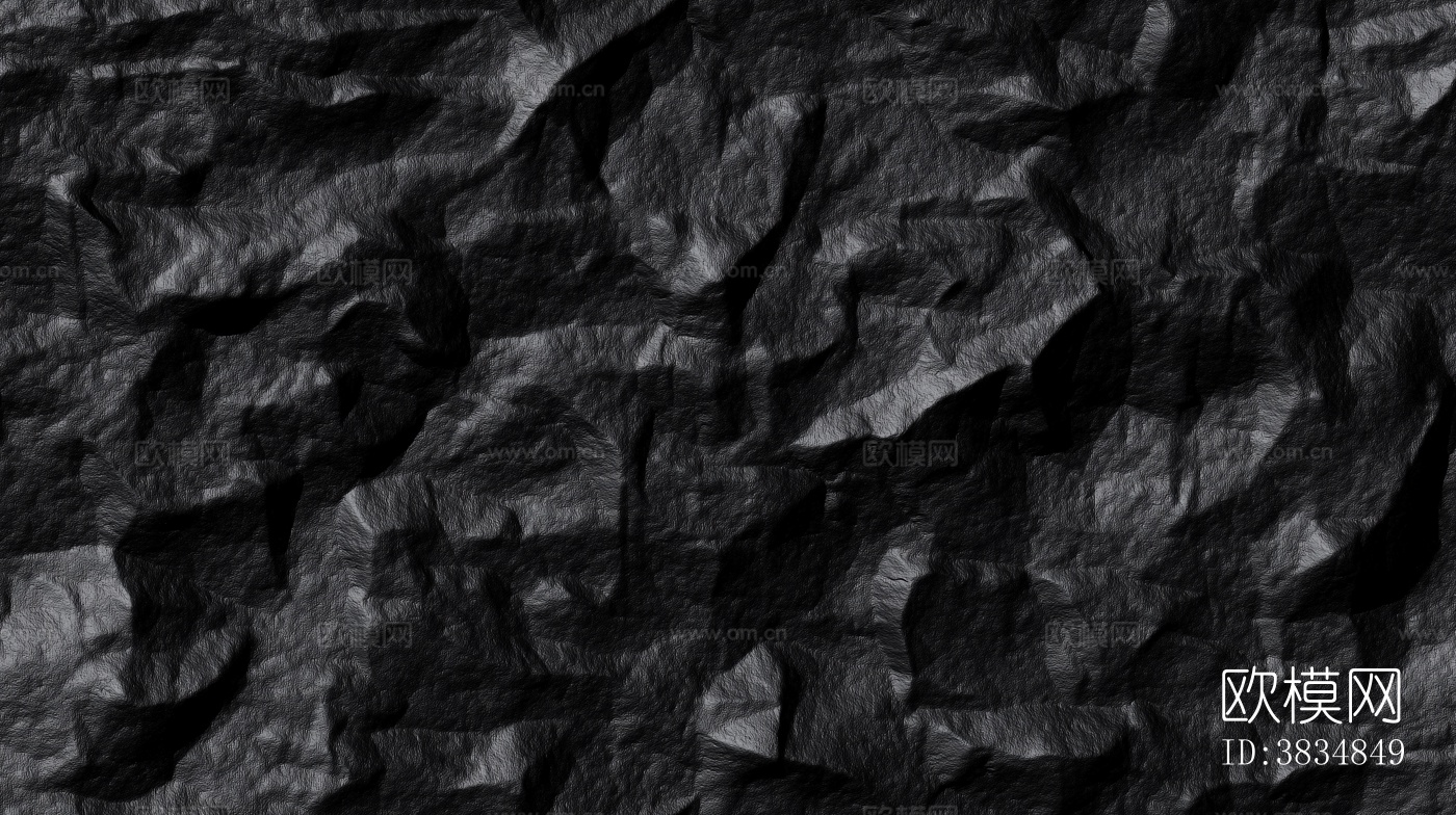 无缝深色毛石文化毛石蘑菇石石墙贴图下载