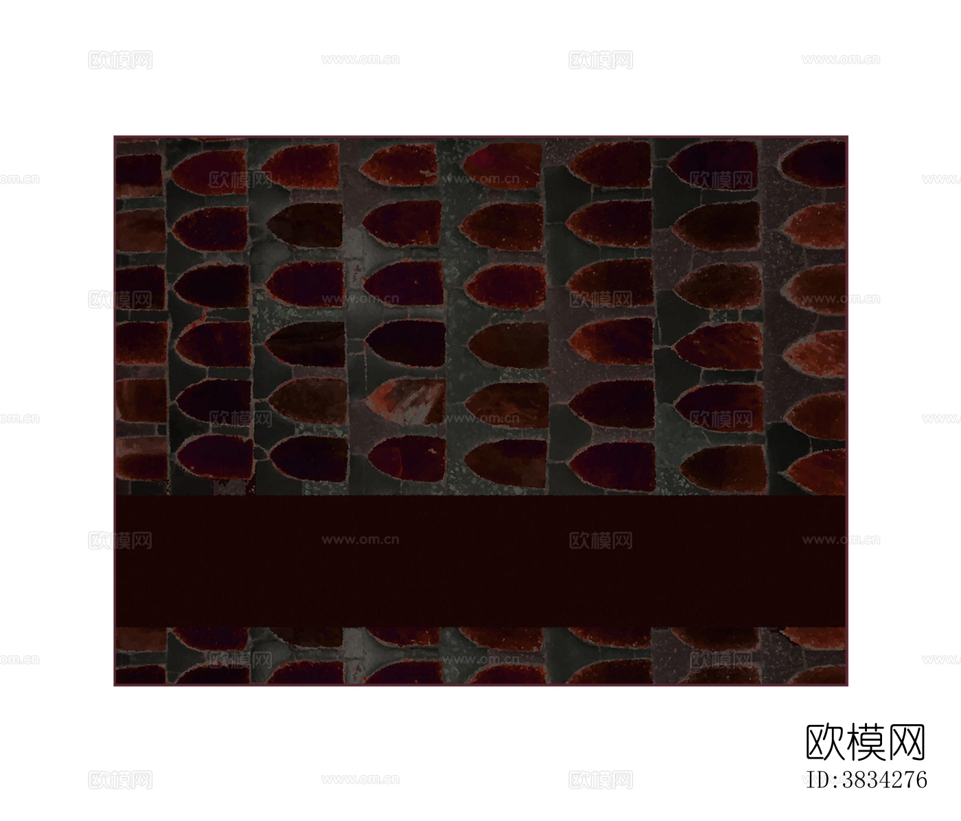 黑红色几何地毯下载