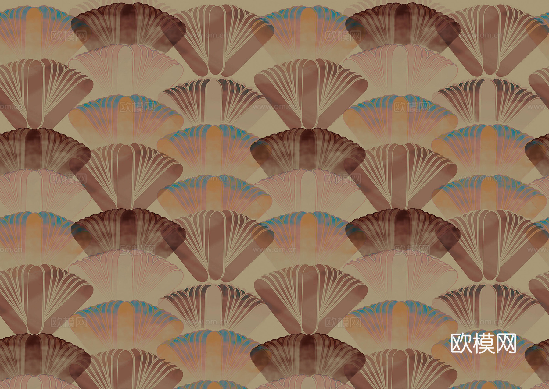 棕色几何壁纸下载