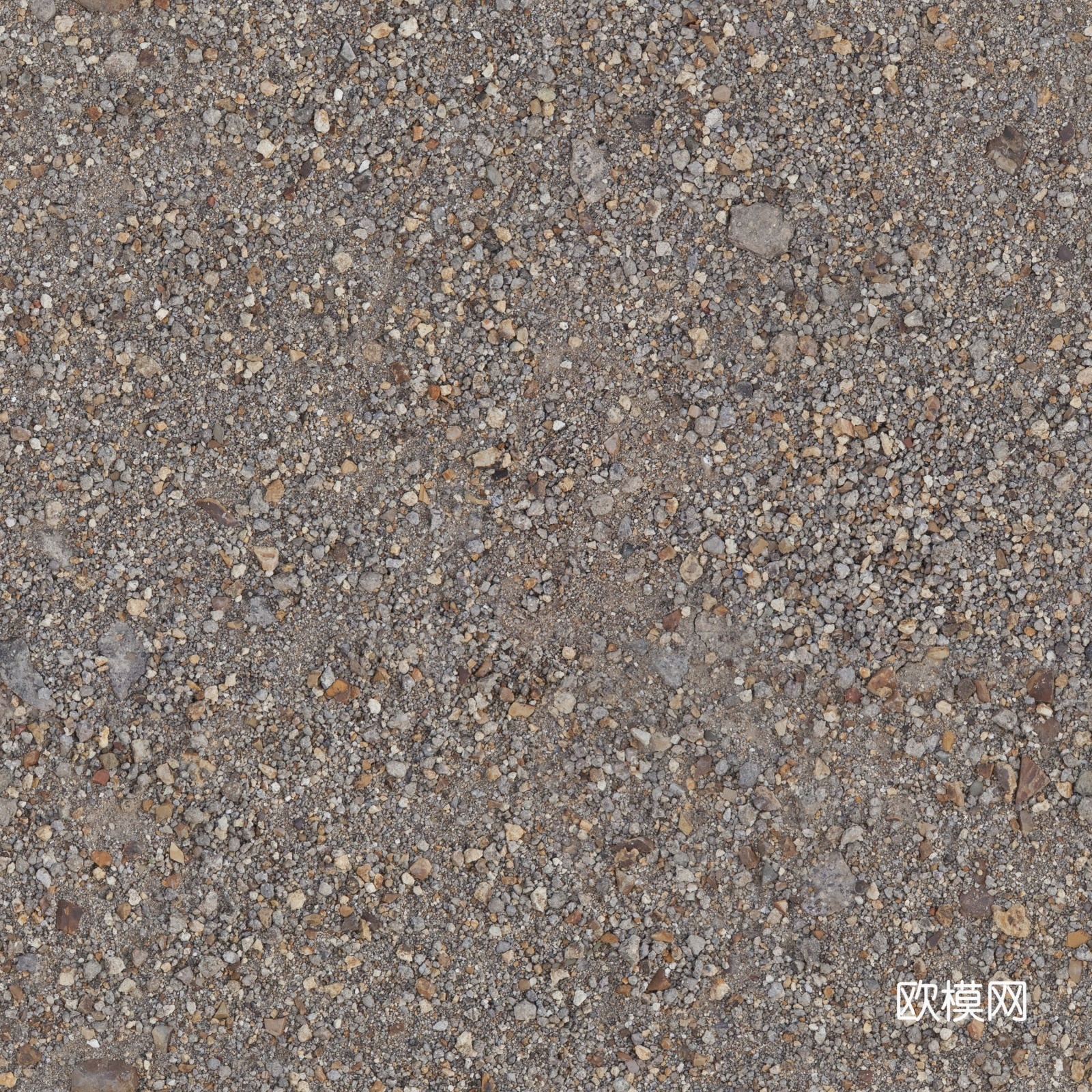 无缝真实碎石子地面