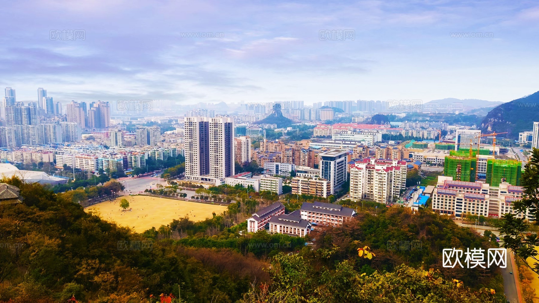 白天城市外景下载