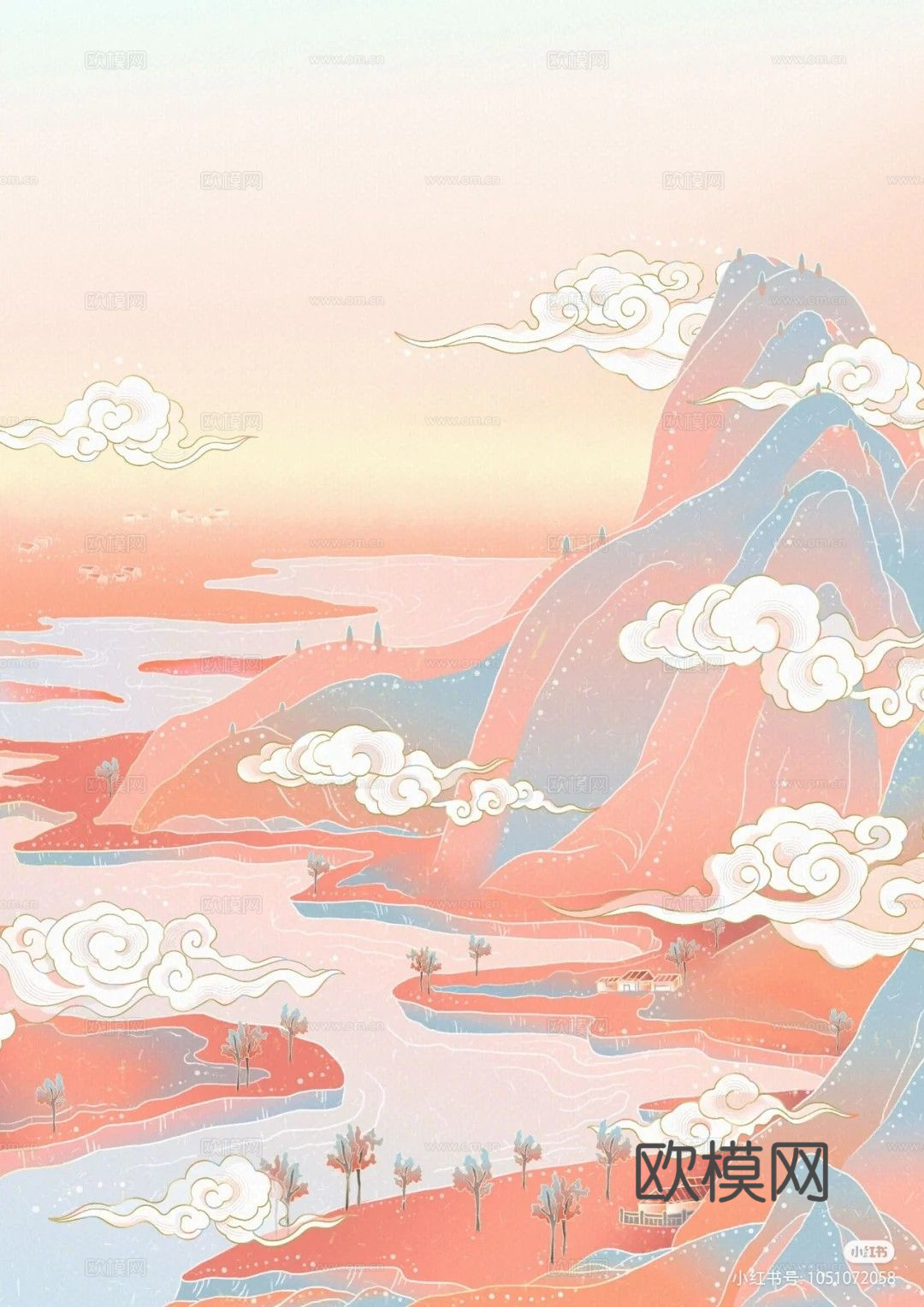 国潮山水壁纸下载