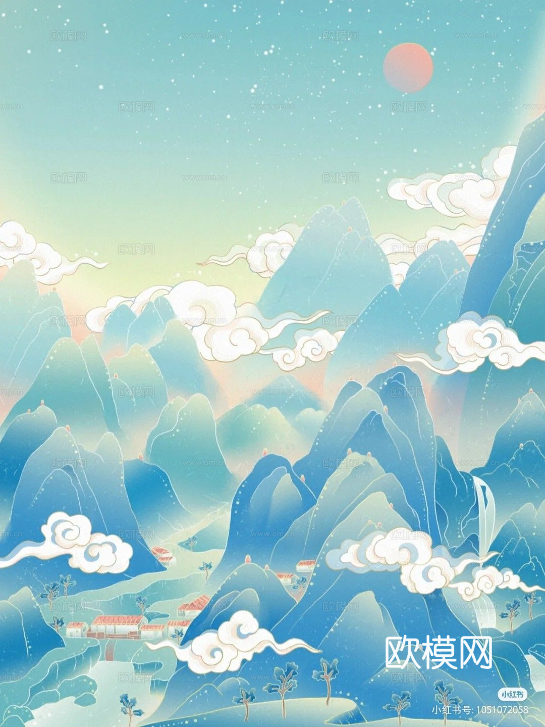 国潮山水壁纸下载