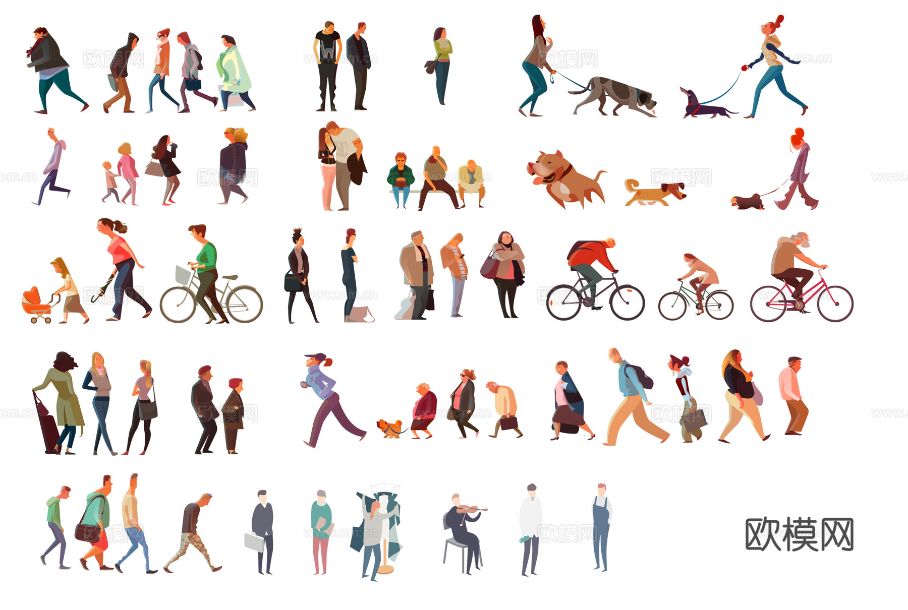 卡通免扣人物下载