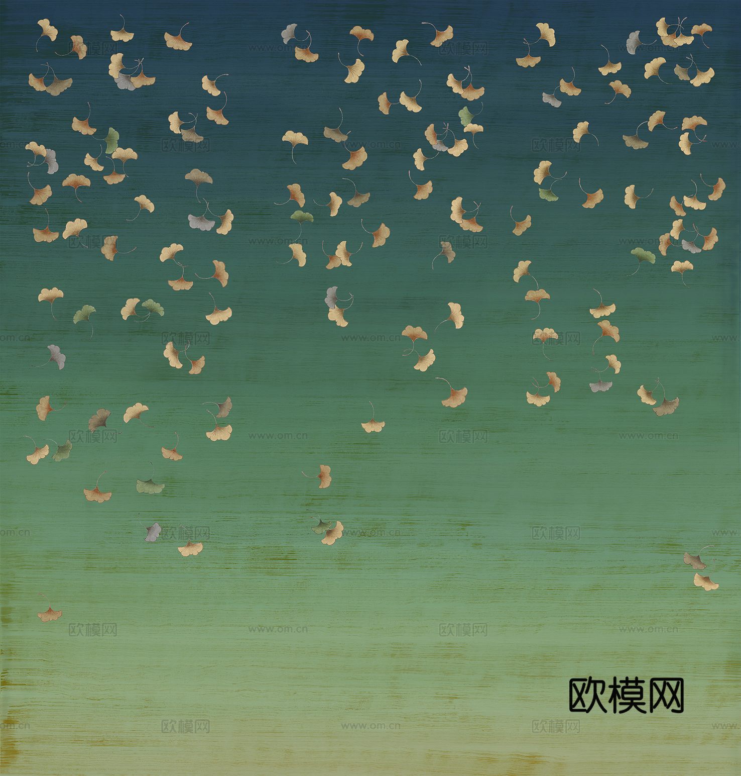 新中式山水壁纸  中式装饰画圆画 挂画下载