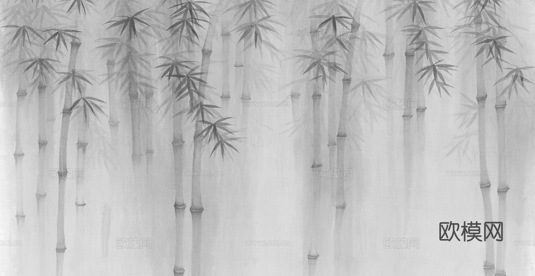 新中式山水壁纸  中式装饰画圆画 挂画下载