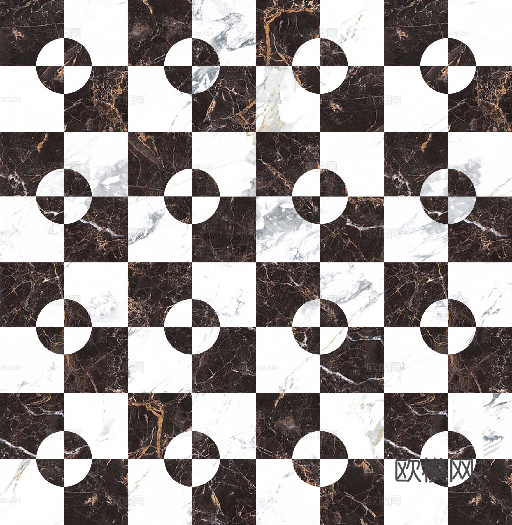 咖白色大理石拼花下载