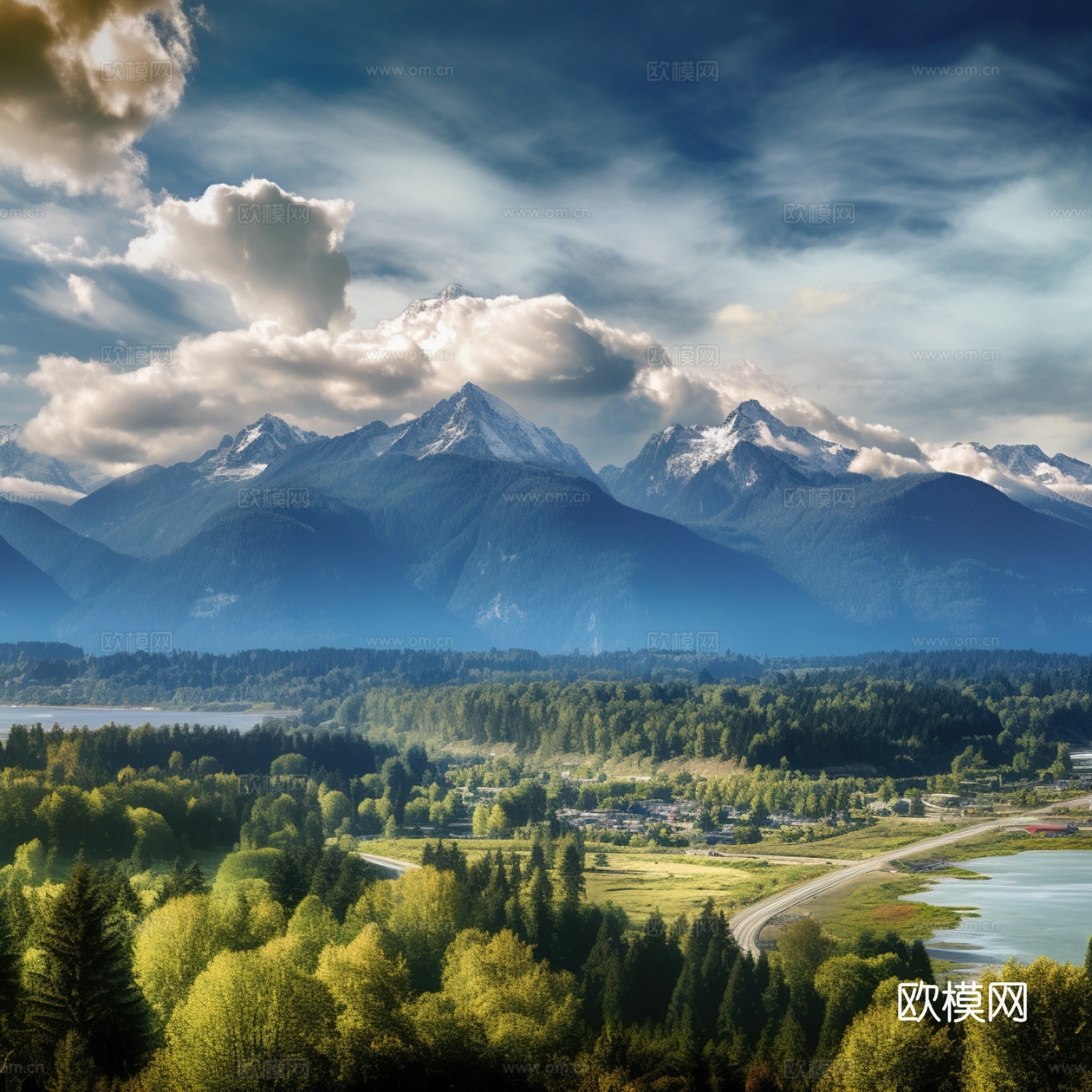 高清雪山风景外景下载