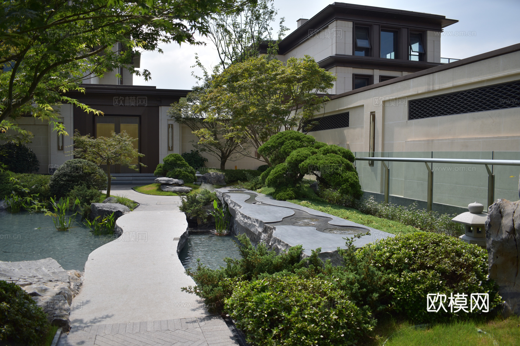 别墅庭院外景下载