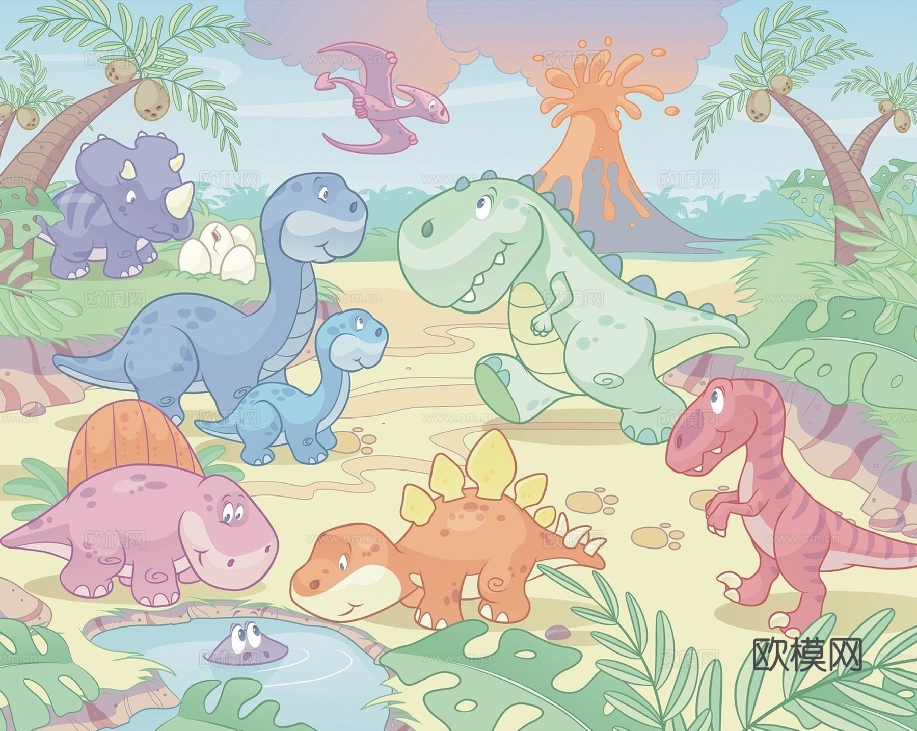 恐龙儿童壁纸下载