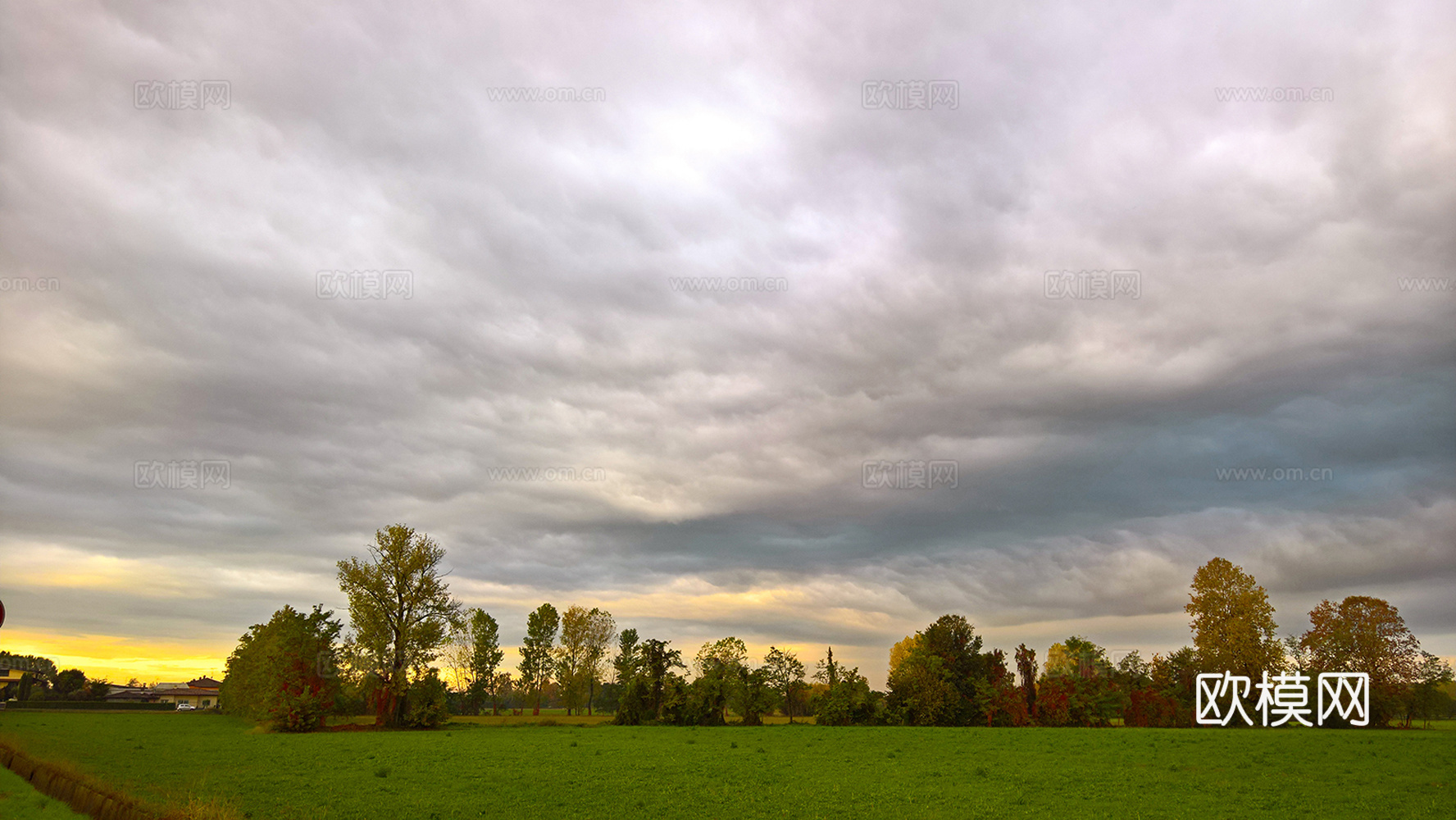 户外草地天空风景下载