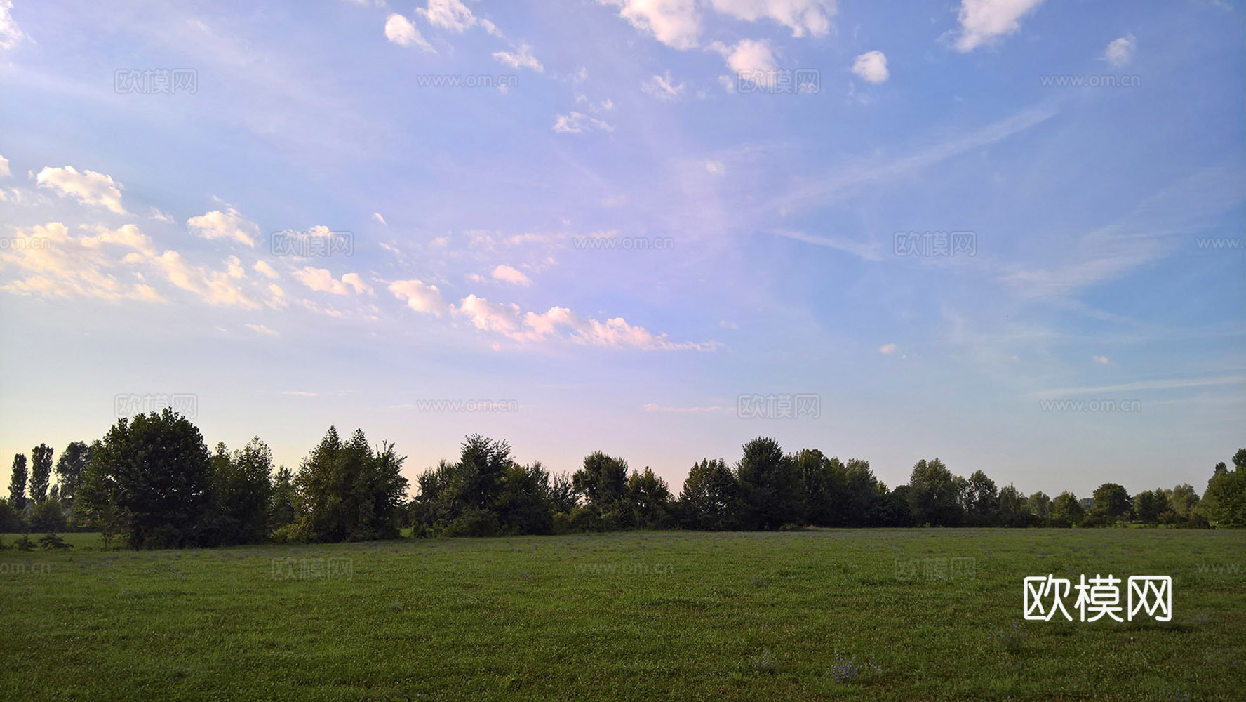 户外草地天空风景下载