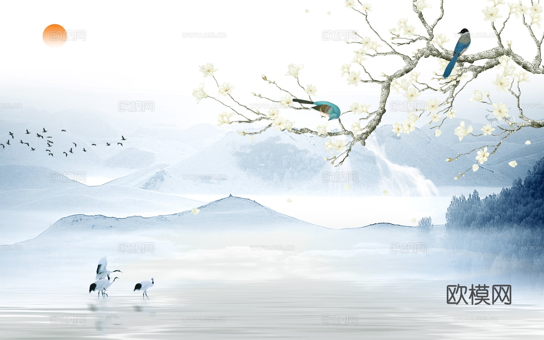 中式意境山水壁纸下载