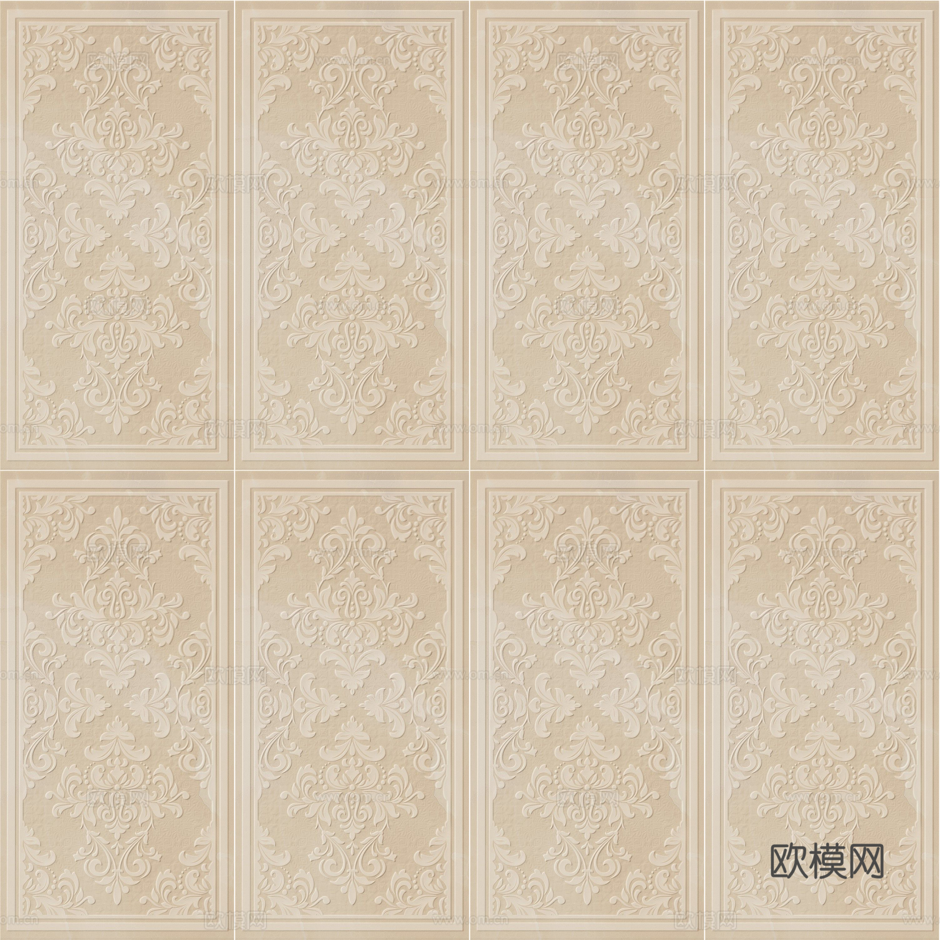 石雕砖 雕花砖下载（渲染图5）