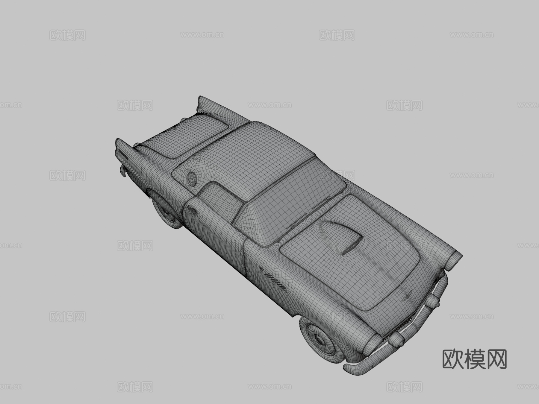 福特雷鸟汽车 老爷车3d模型