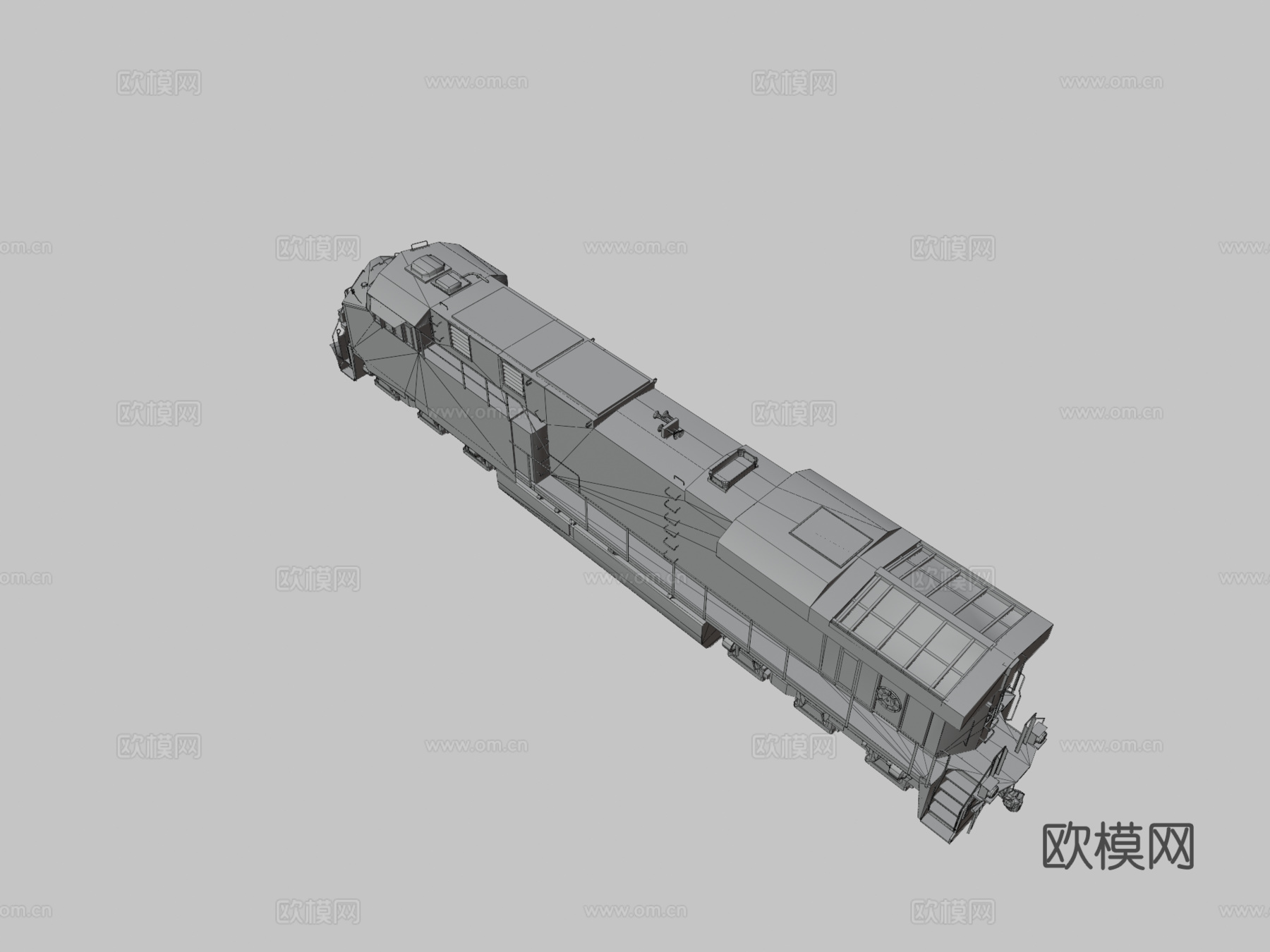 柴油机车3d模型