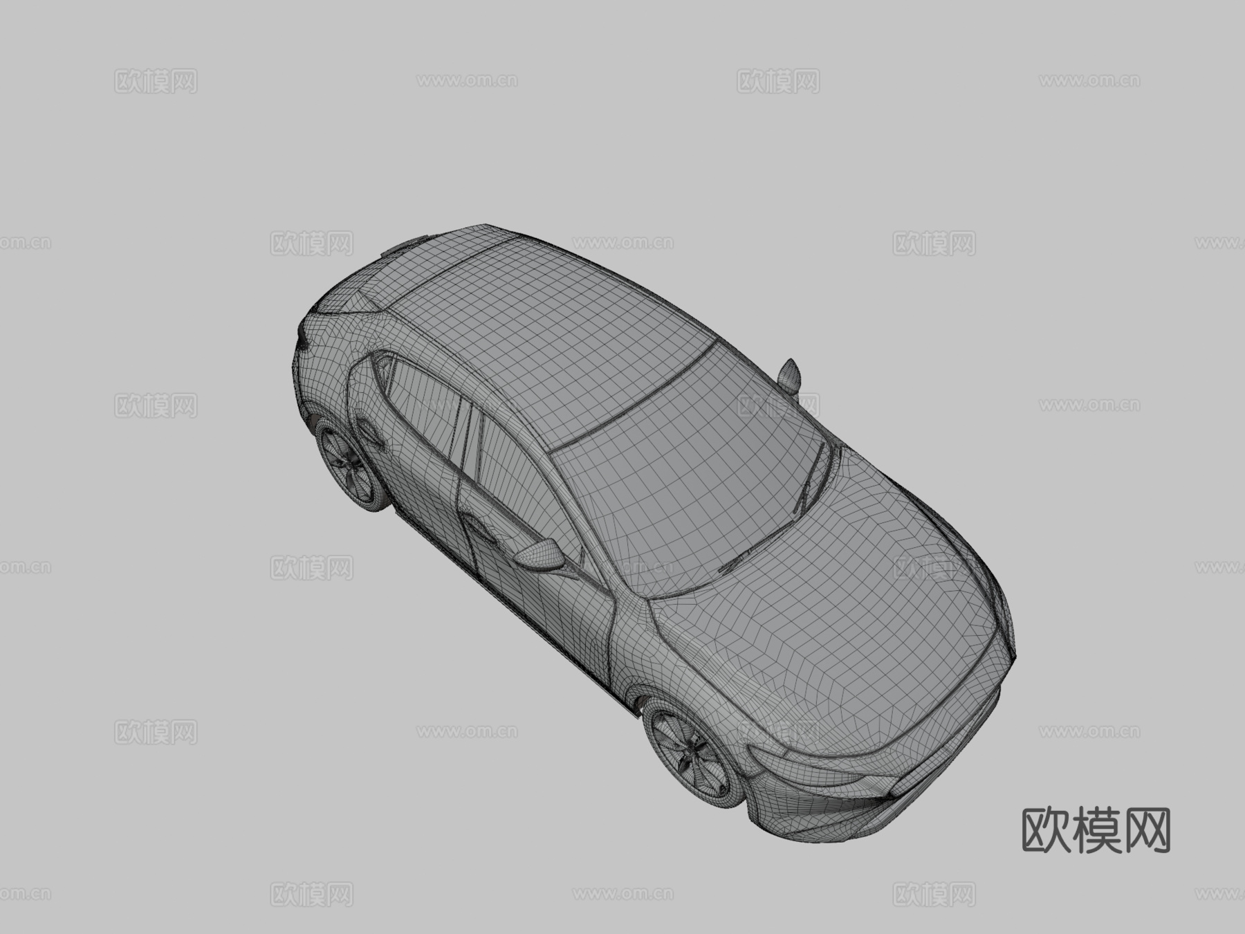 马自达3 掀背车 汽车 轿车3d模型