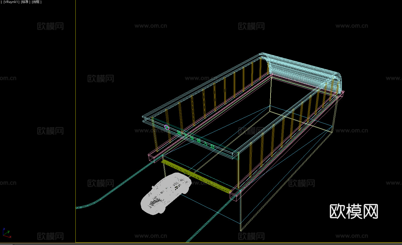 地下车库 停车场出入口3d模型