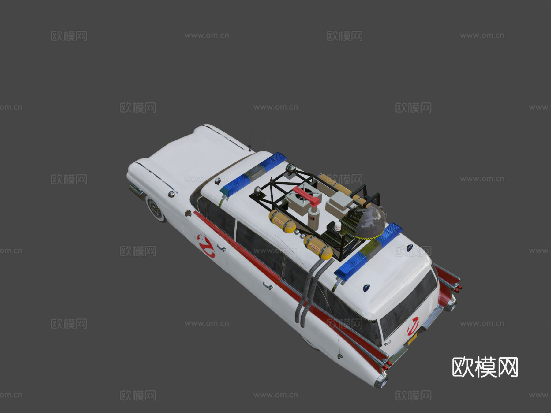 捉鬼敢死队 ECTO1 汽车3d模型