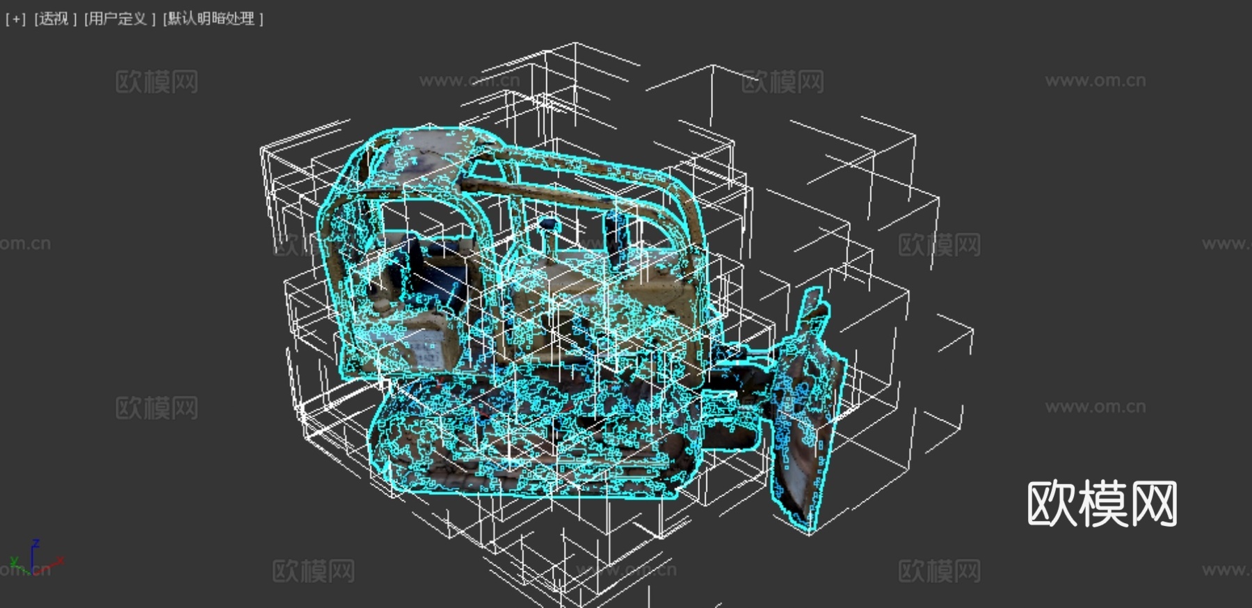 推土机 工程车 挖掘机3d模型