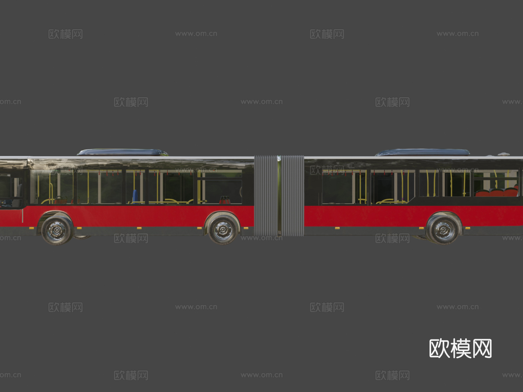 汽车 城市公交车3d模型