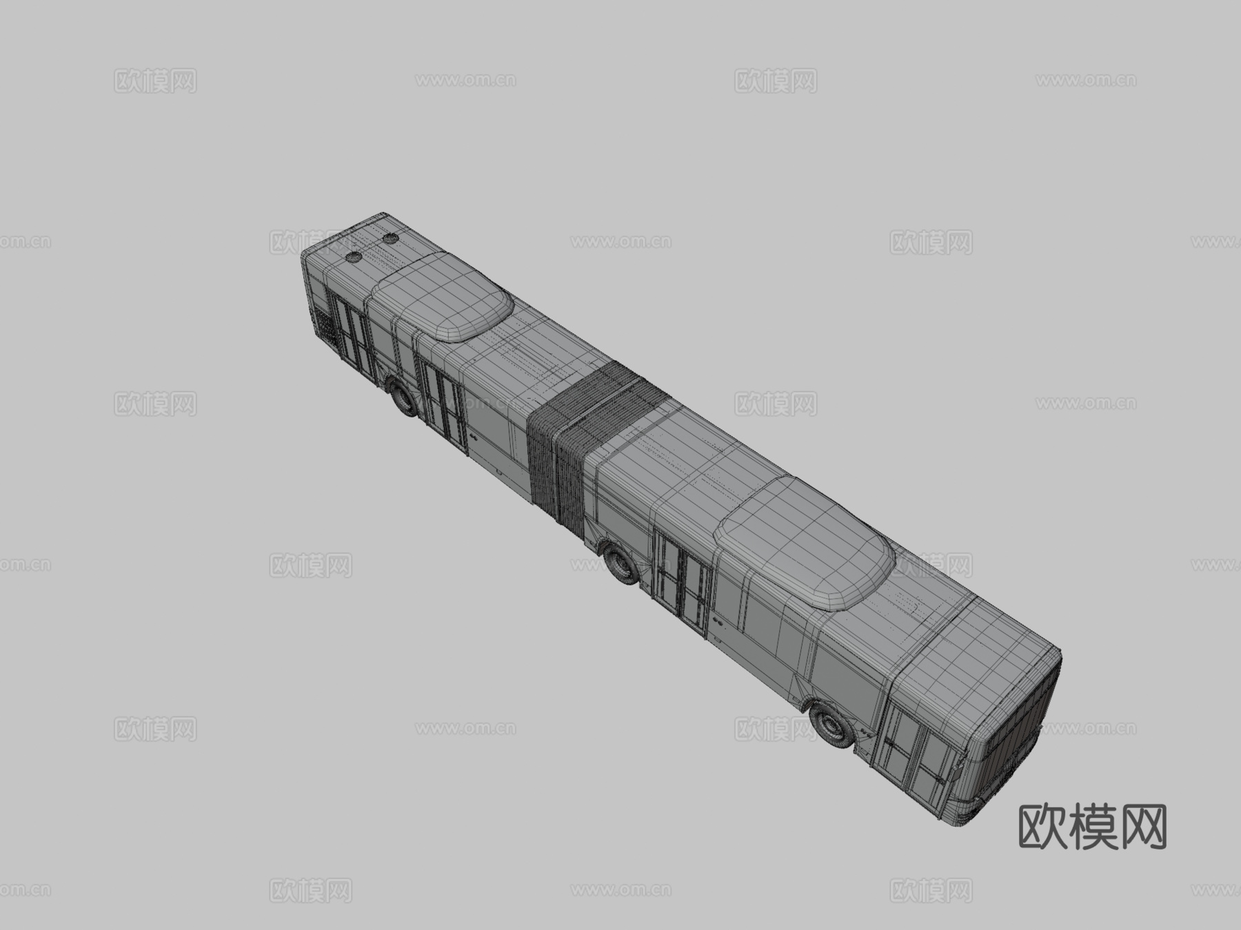 汽车 城市公交车3d模型