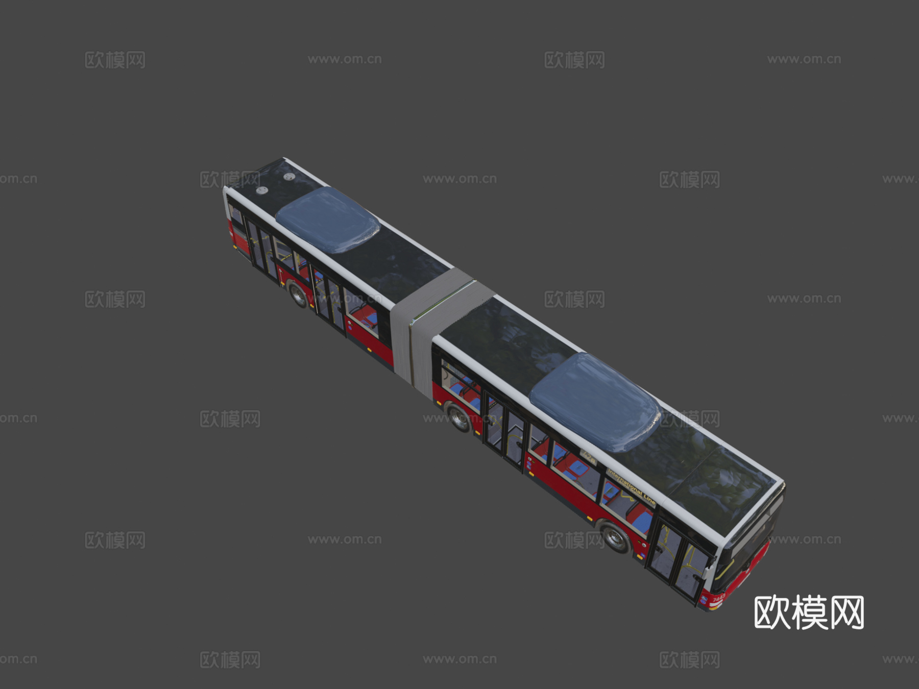 汽车 城市公交车3d模型