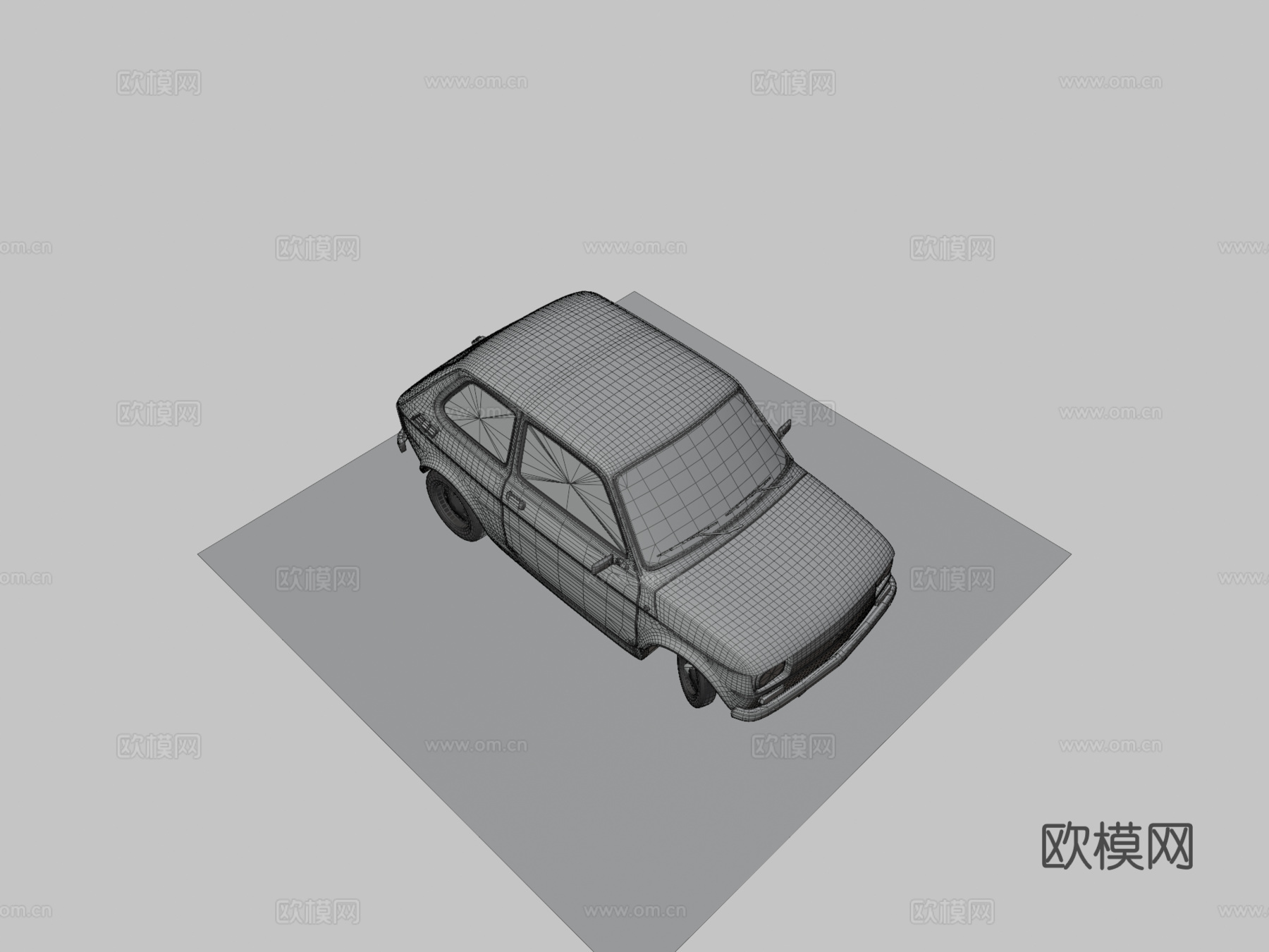 波兰菲亚特轿车3d模型