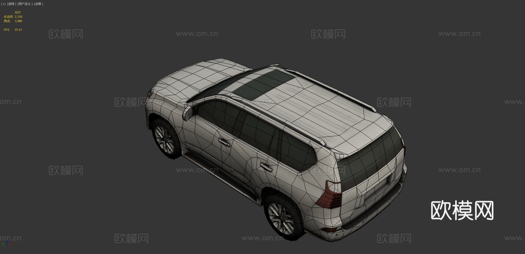 SUV 汽车3d模型