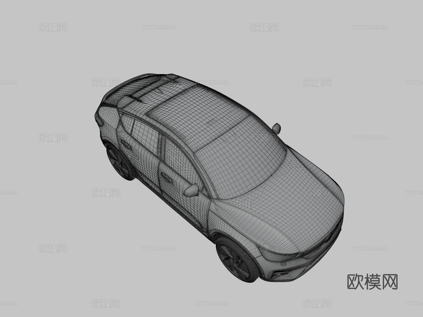 沃尔沃C40充电版 汽车3d模型