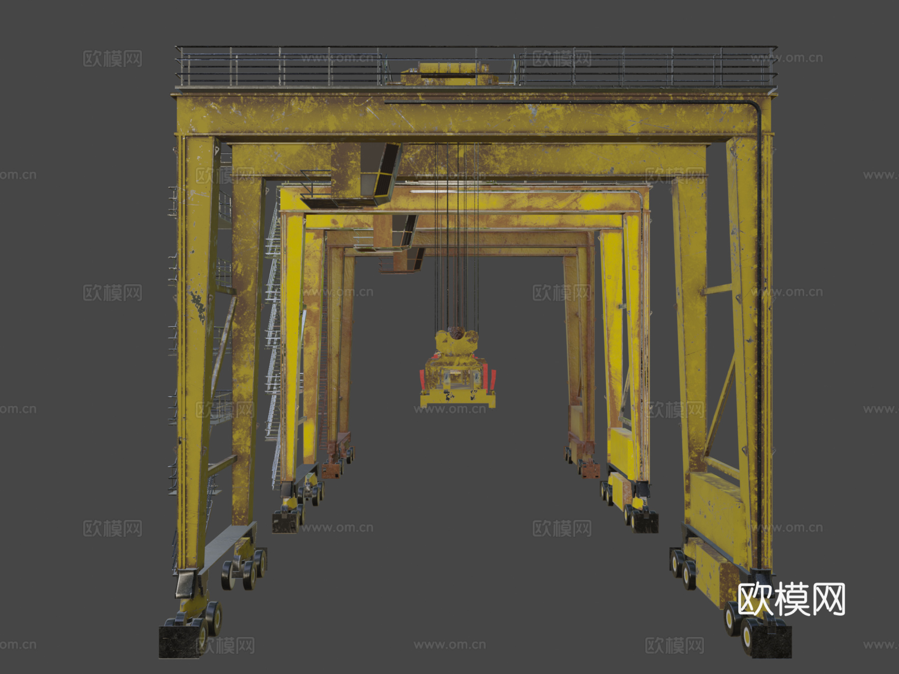 港口起重机3d模型