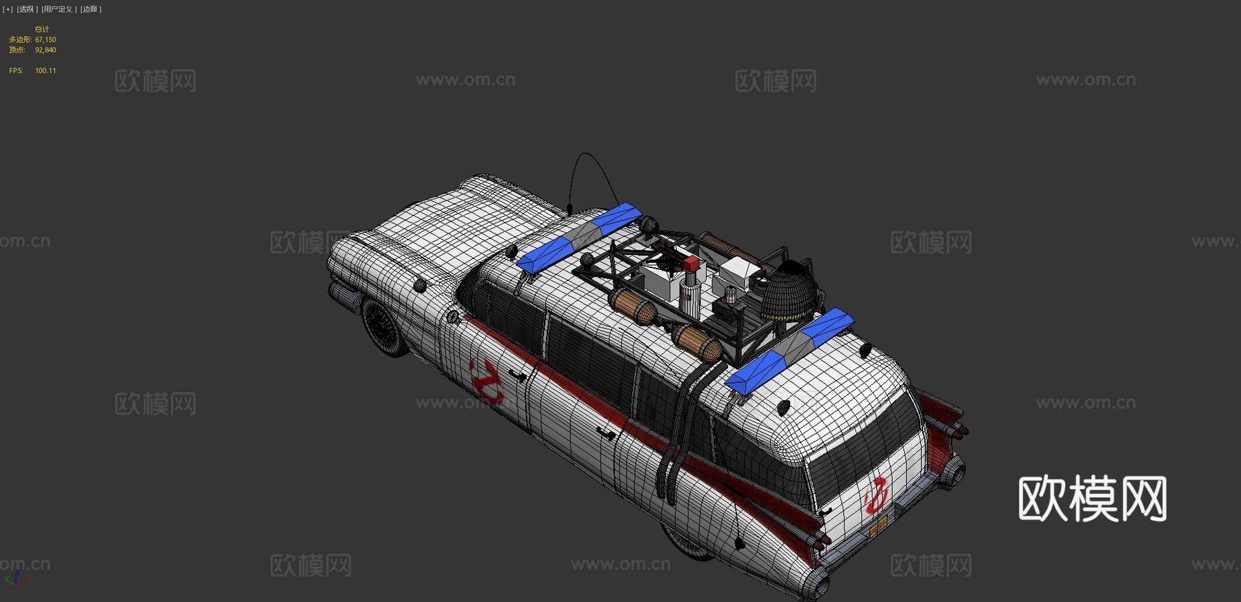 捉鬼敢死队 ECTO1 汽车3d模型