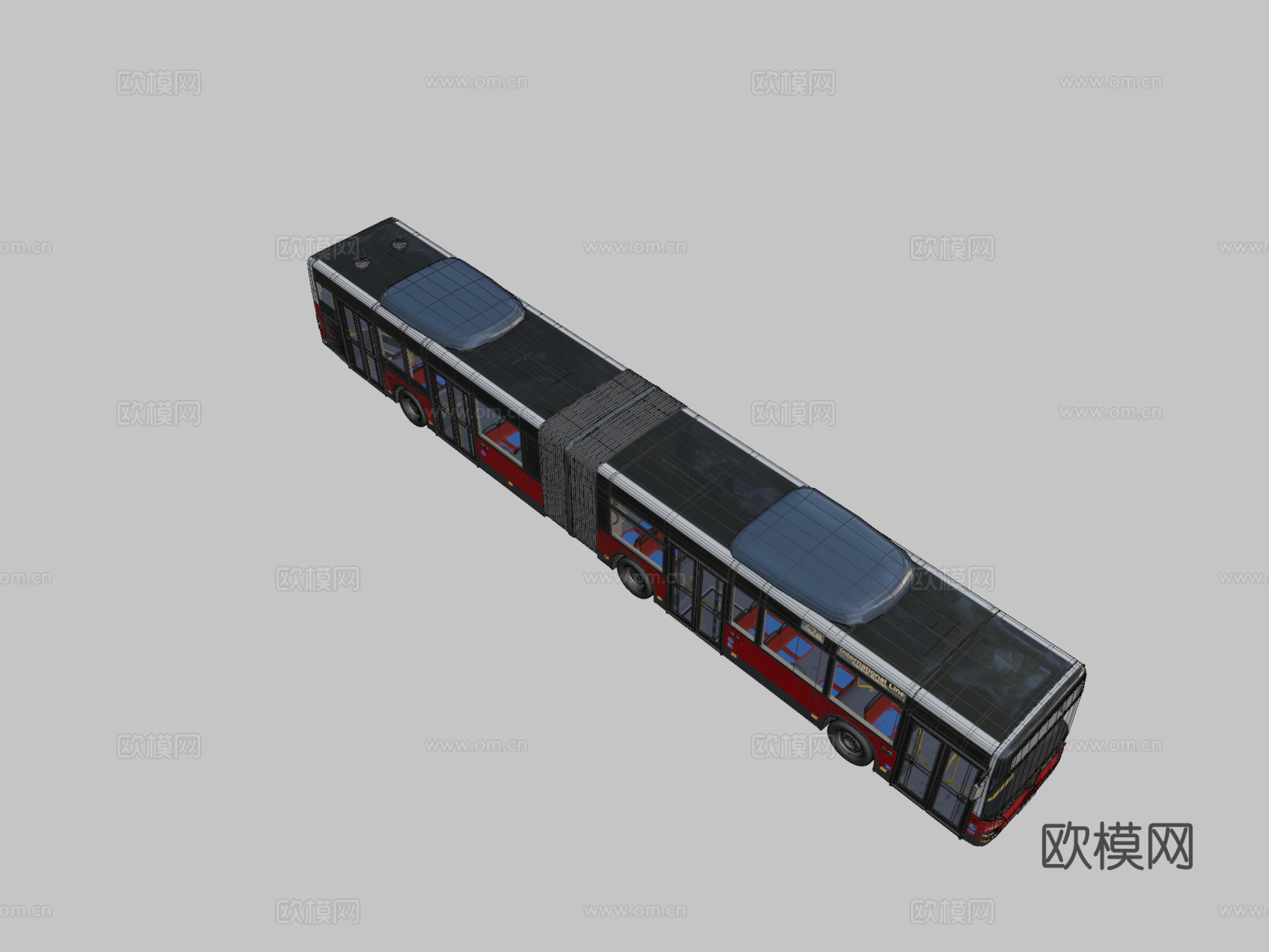 汽车 城市公交车3d模型