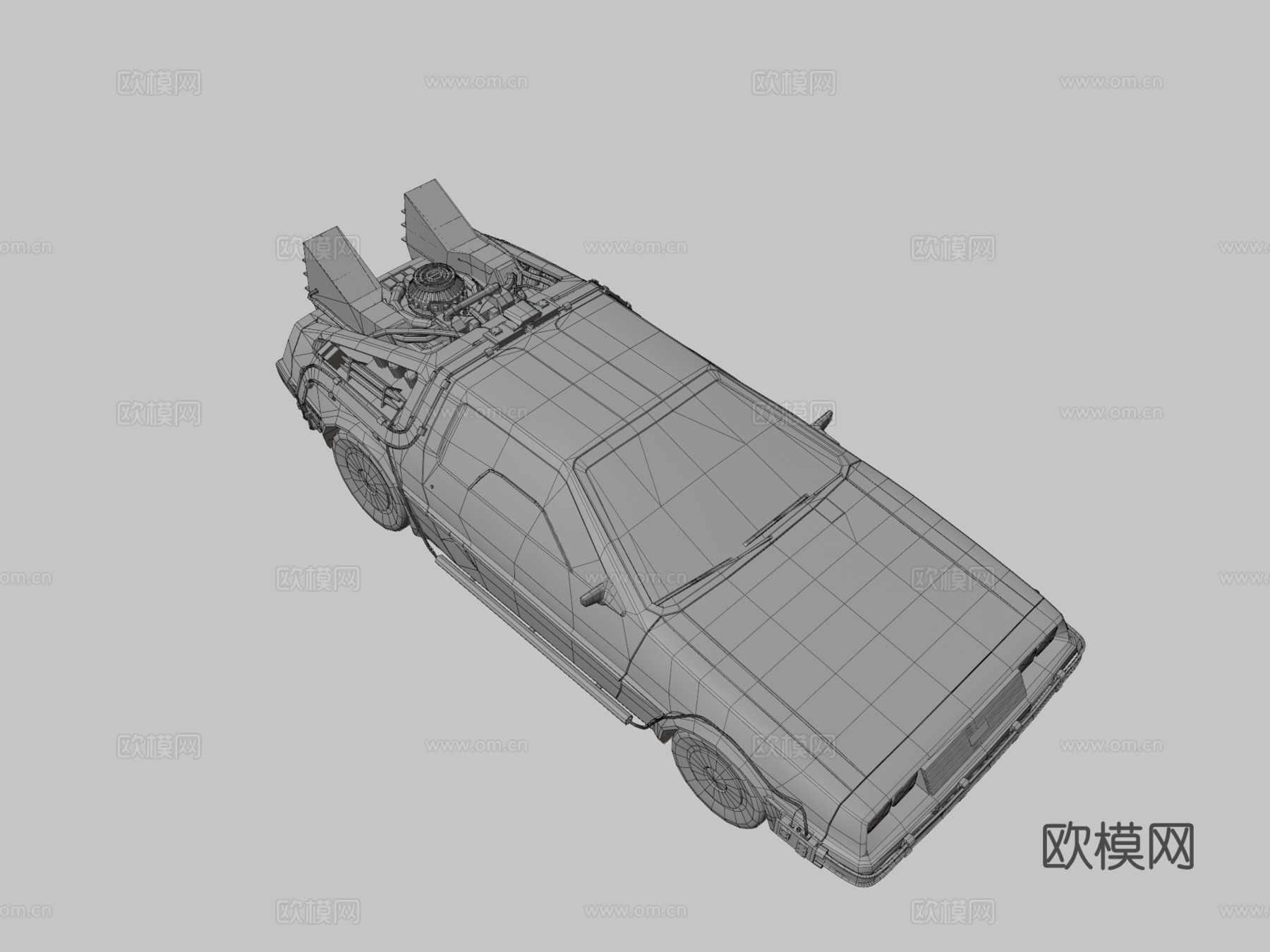 德罗宁 DMC12 汽车 轿车3d模型