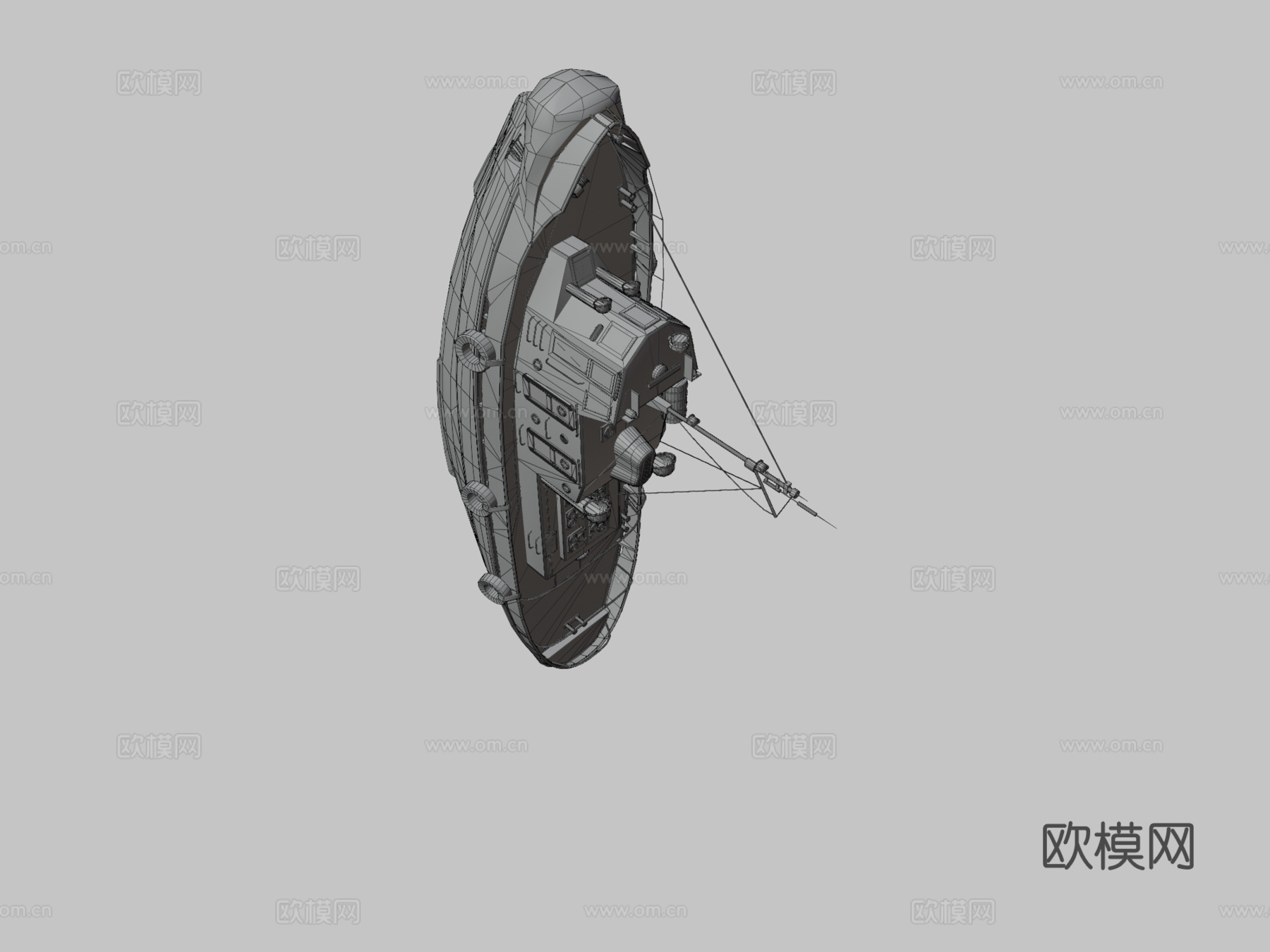 克利梅克拖轮船 渔船3d模型