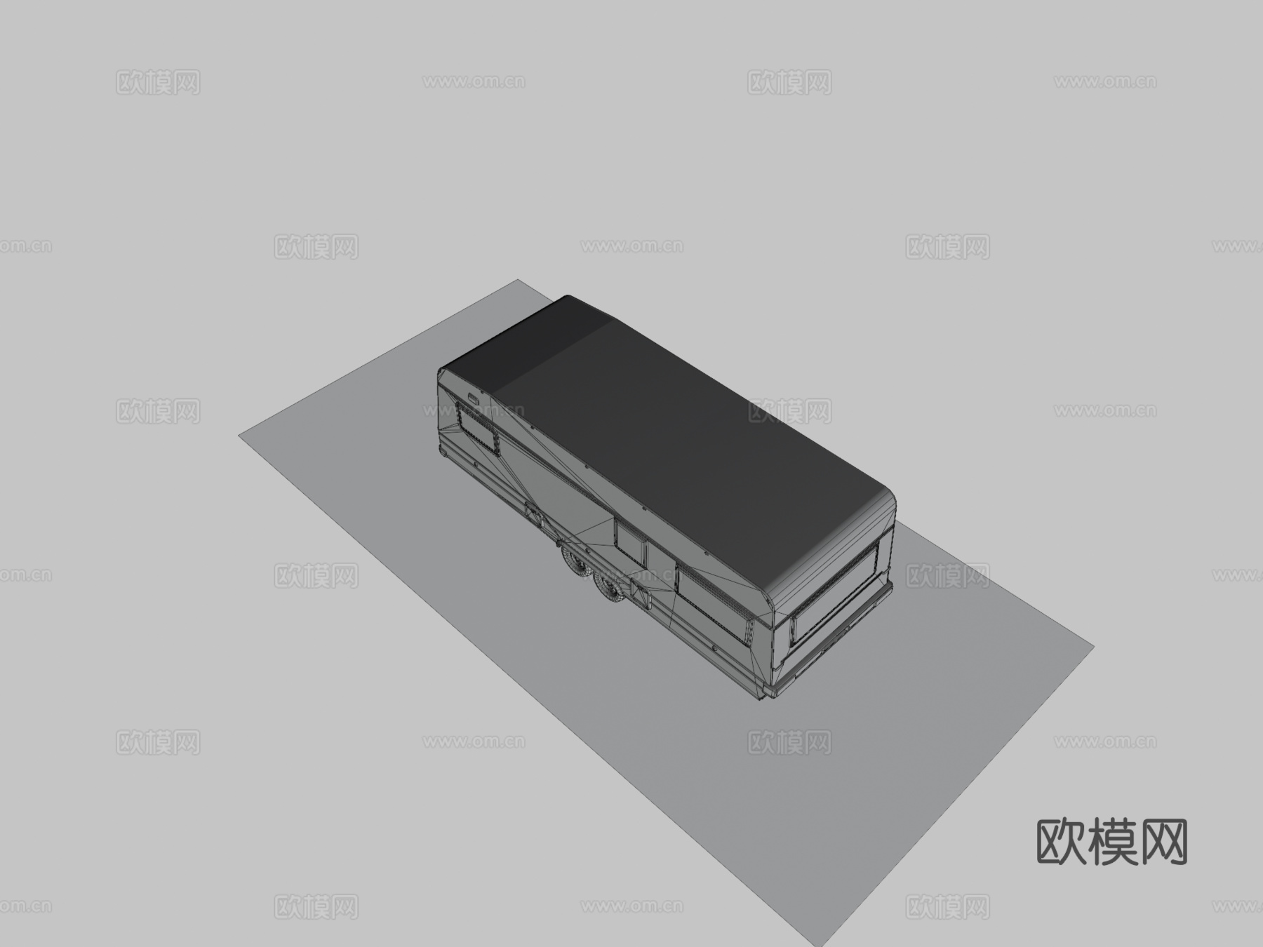 汽车 房车 露营拖车3d模型