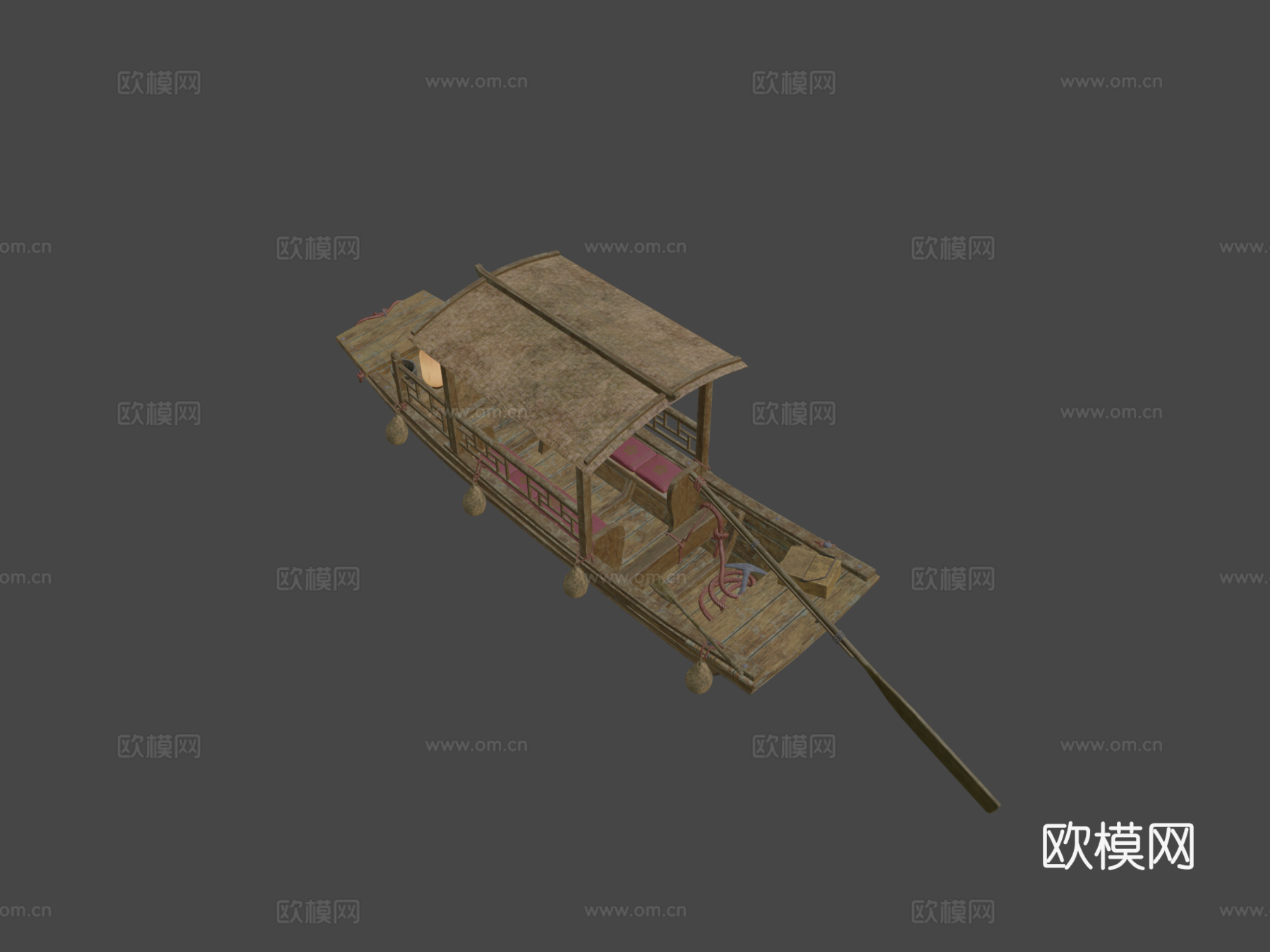 木船 渔船 船只3d模型下载（渲染图6）