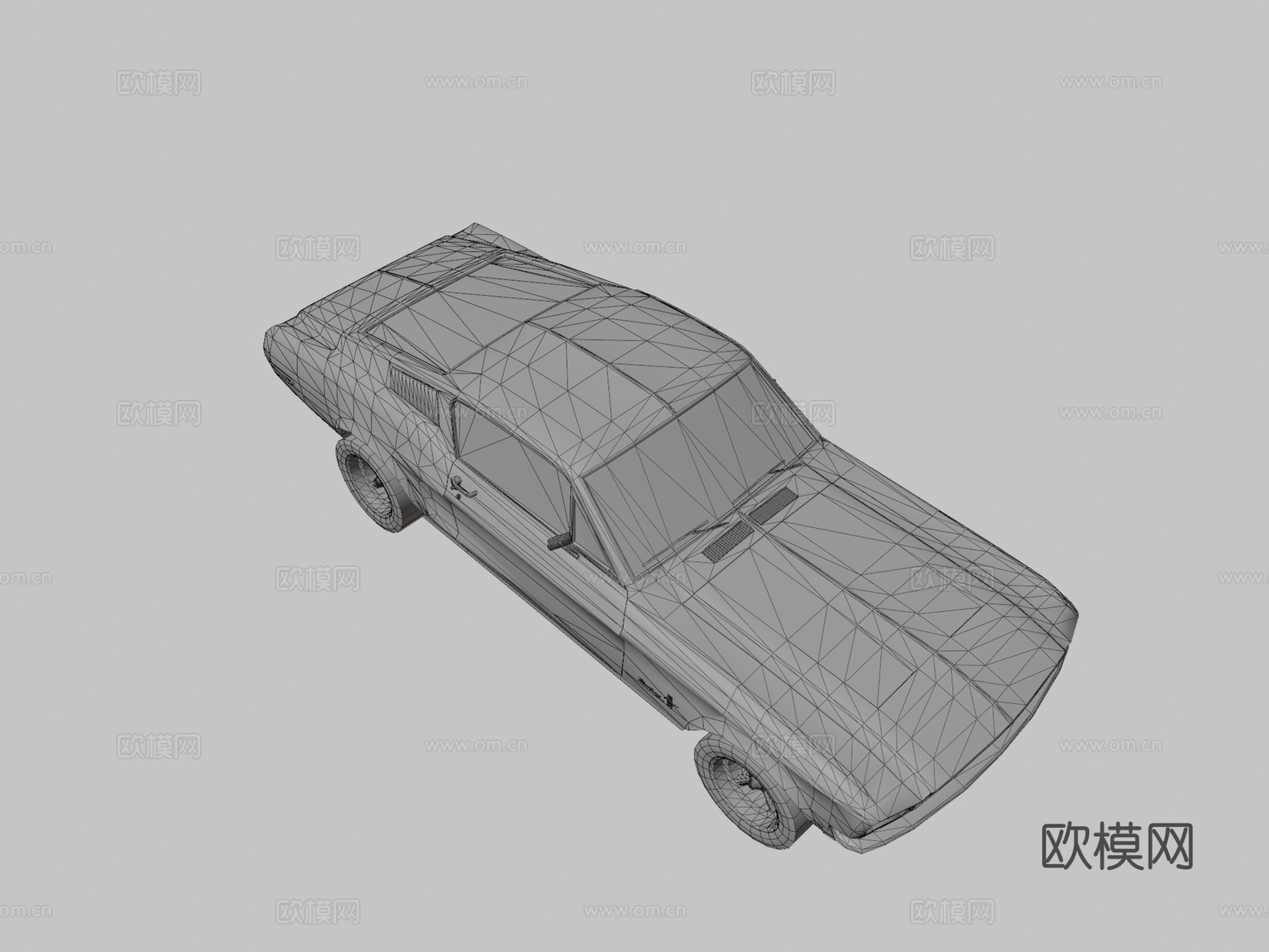 福特野马 汽车3d模型