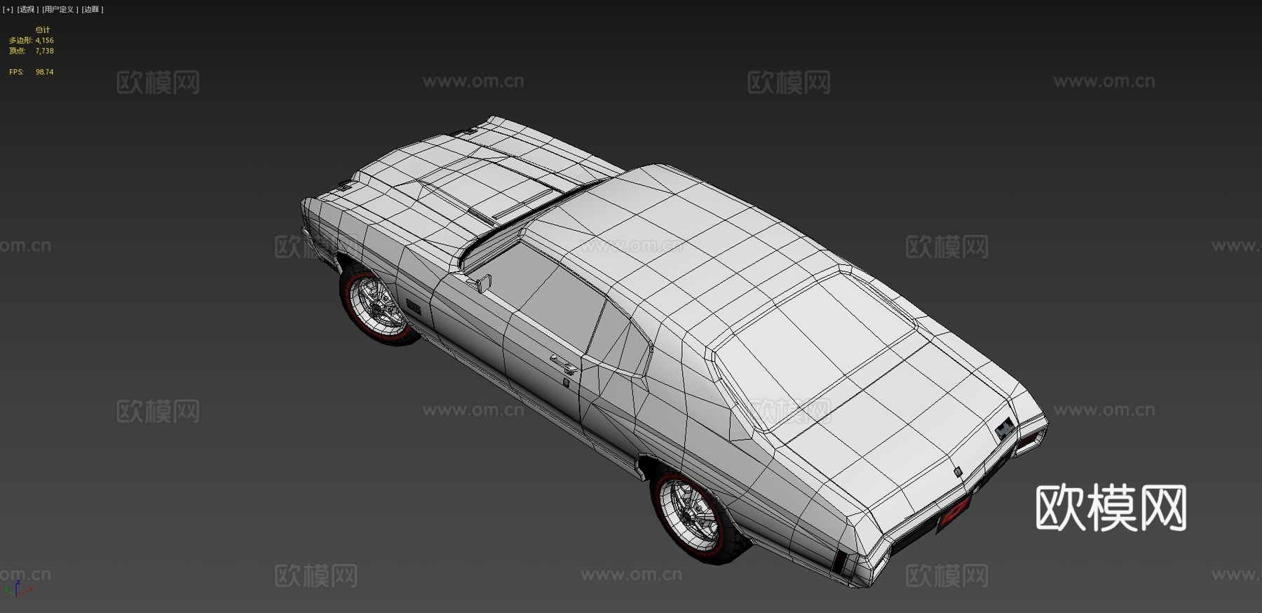 SS款雪佛兰舍韦勒 汽车3d模型