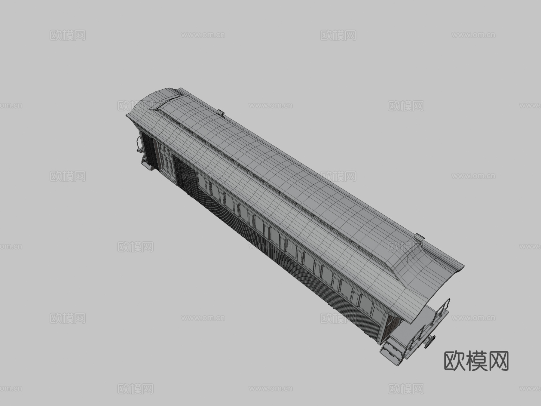 中央太平洋联合车厢3d模型