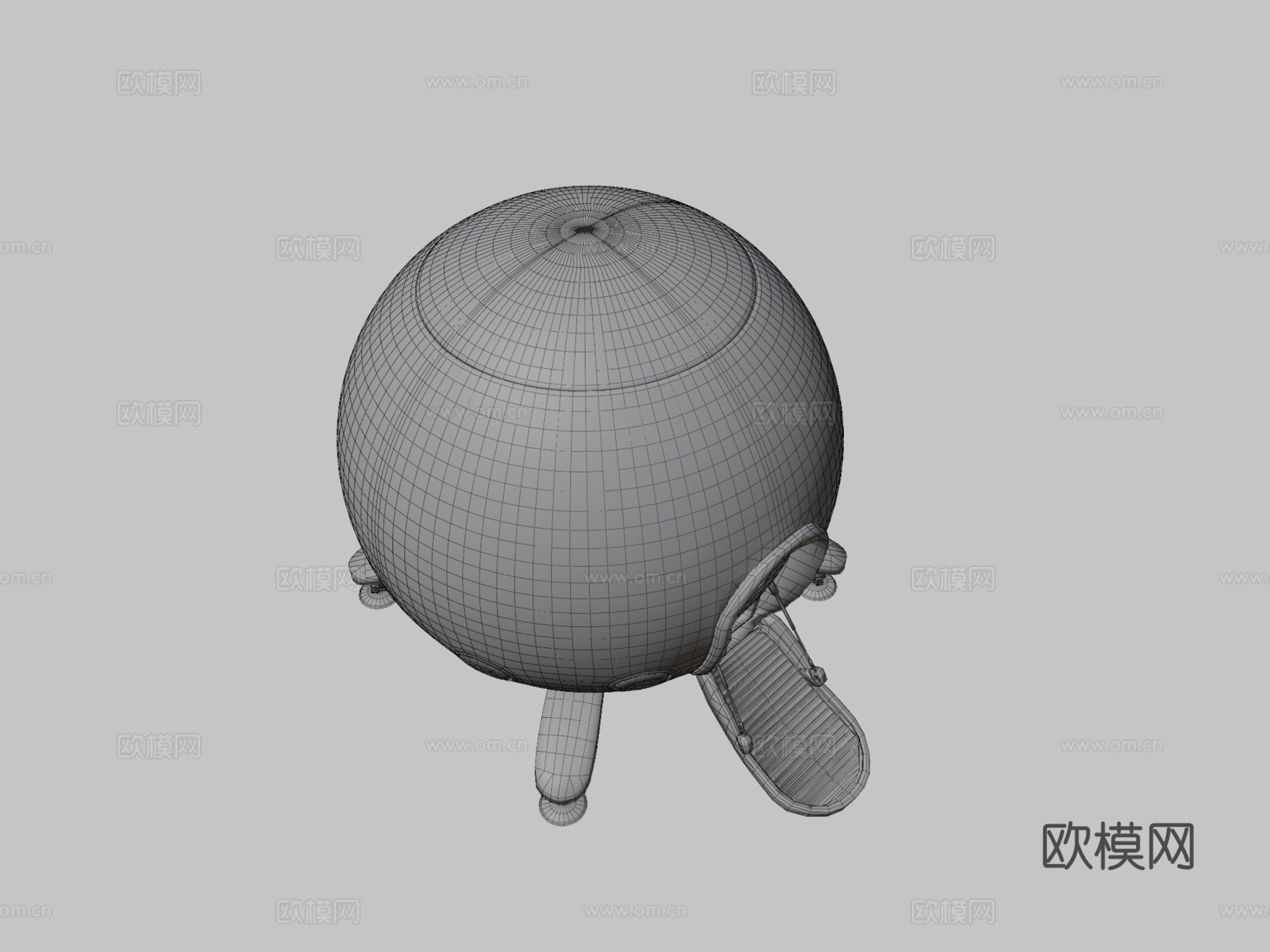 胶囊太空船 宇宙飞船3d模型