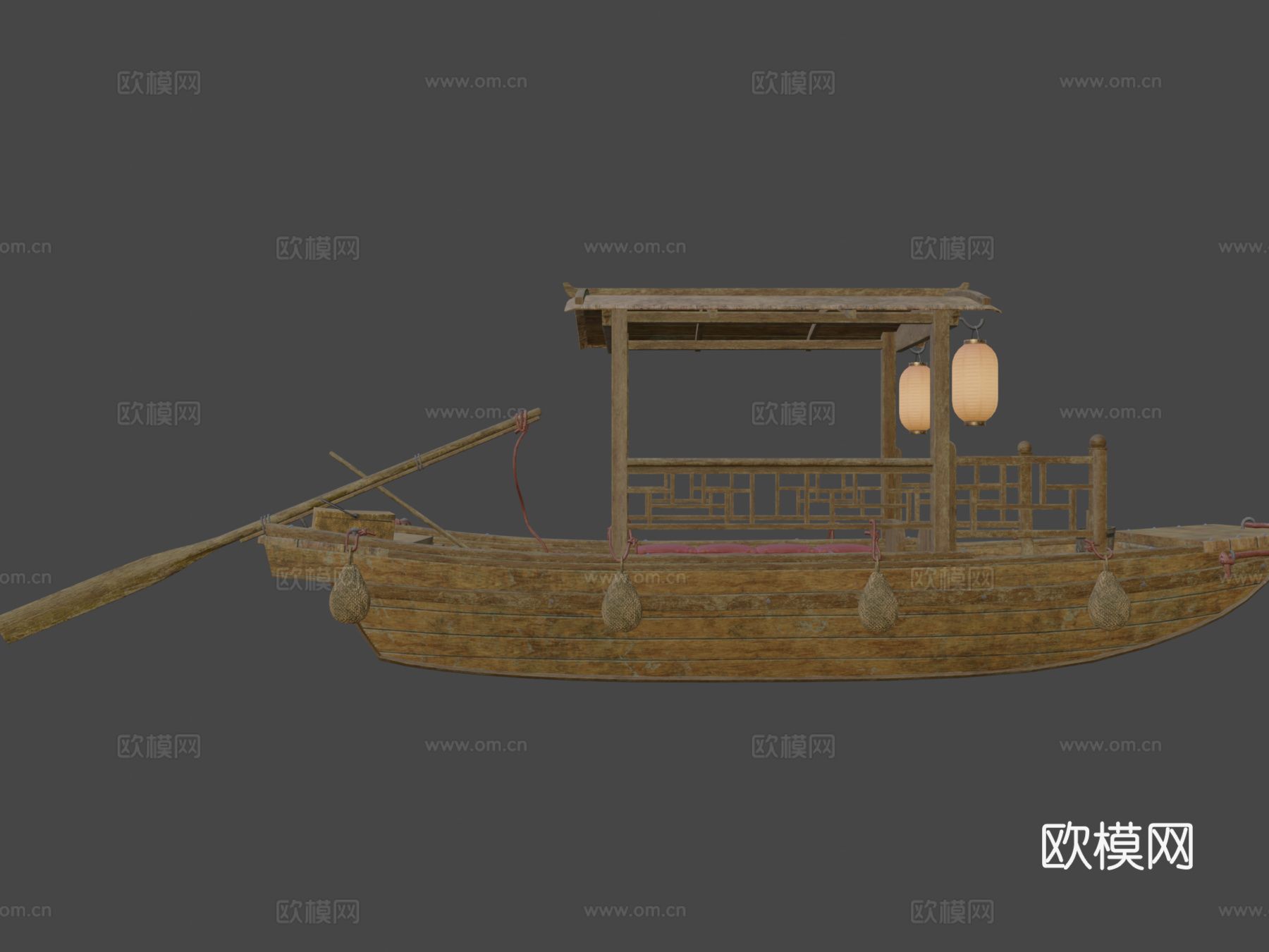 木船 渔船 船只3d模型下载（渲染图7）