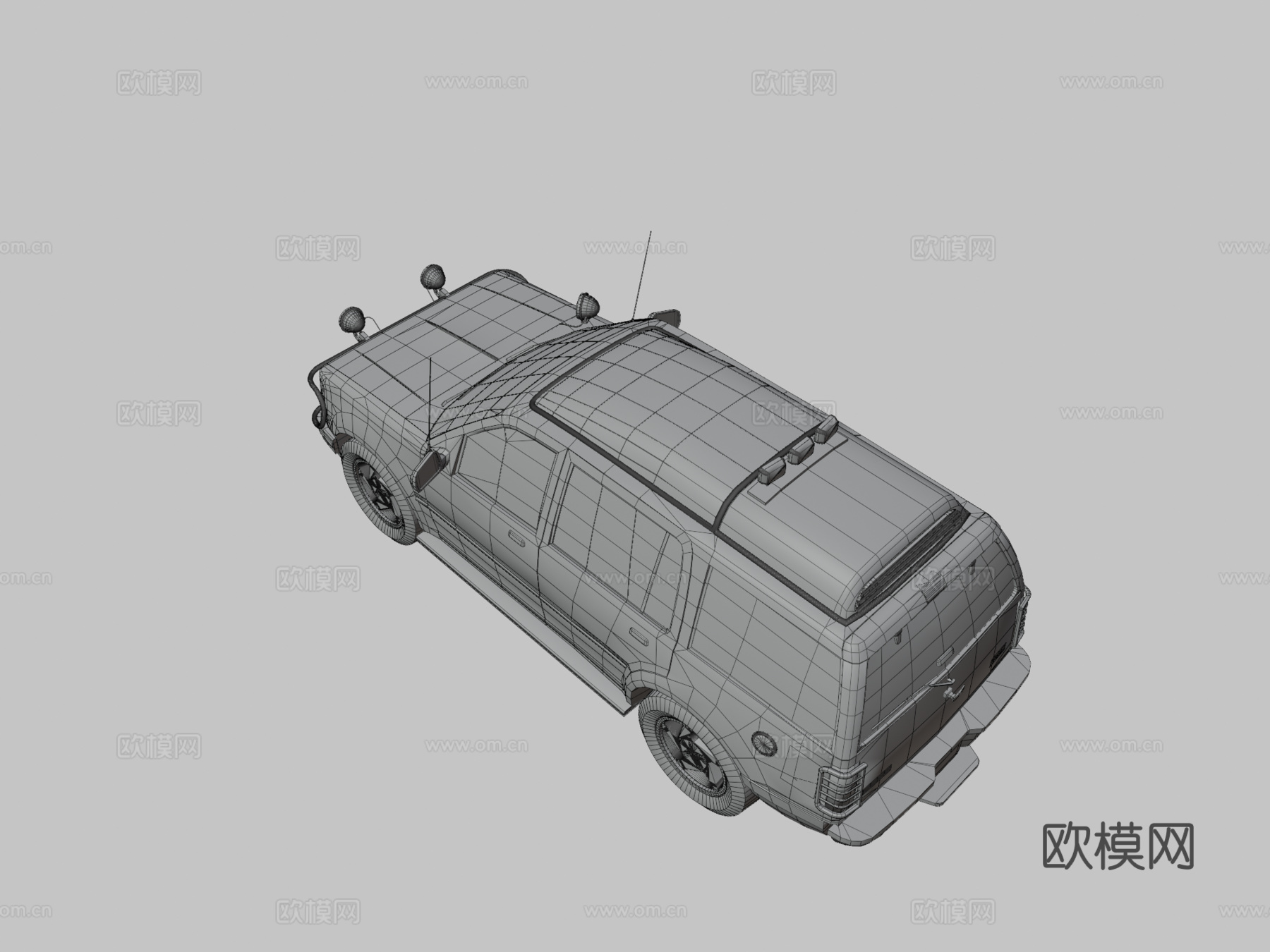 公园游览车 汽车3d模型