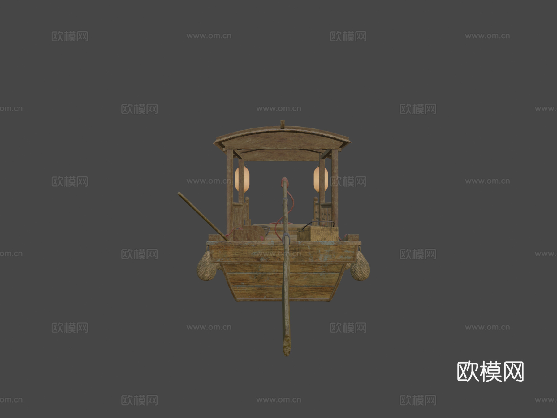 木船 渔船 船只3d模型下载（渲染图5）