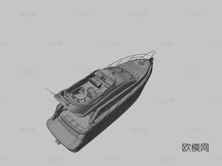 轮船 游艇 快艇 PBR3d模型下载(渲染图3)