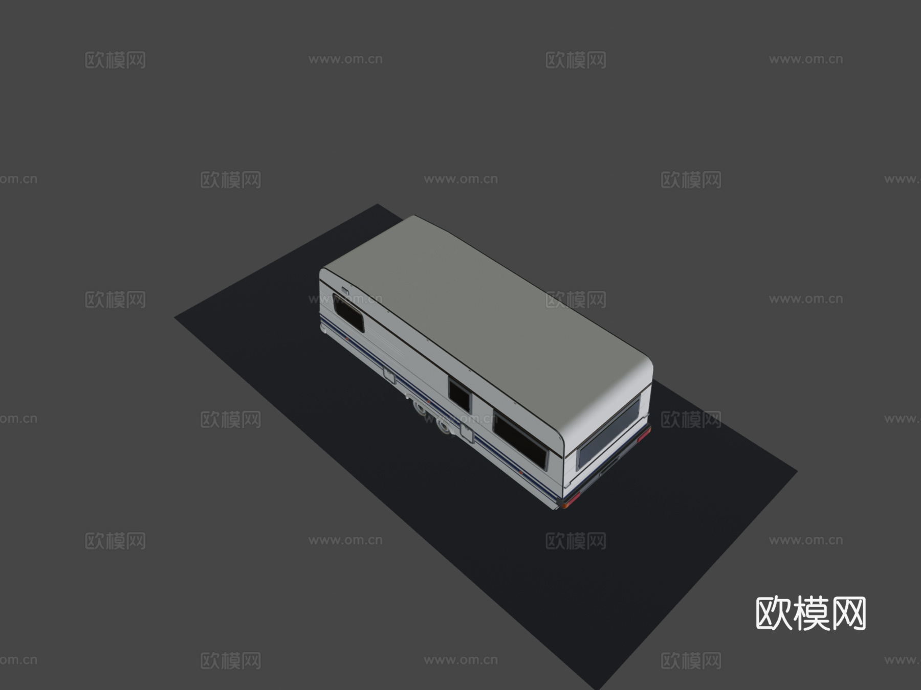 汽车 房车 露营拖车3d模型