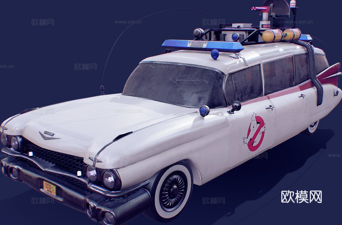 捉鬼敢死队 ECTO1 汽车3d模型