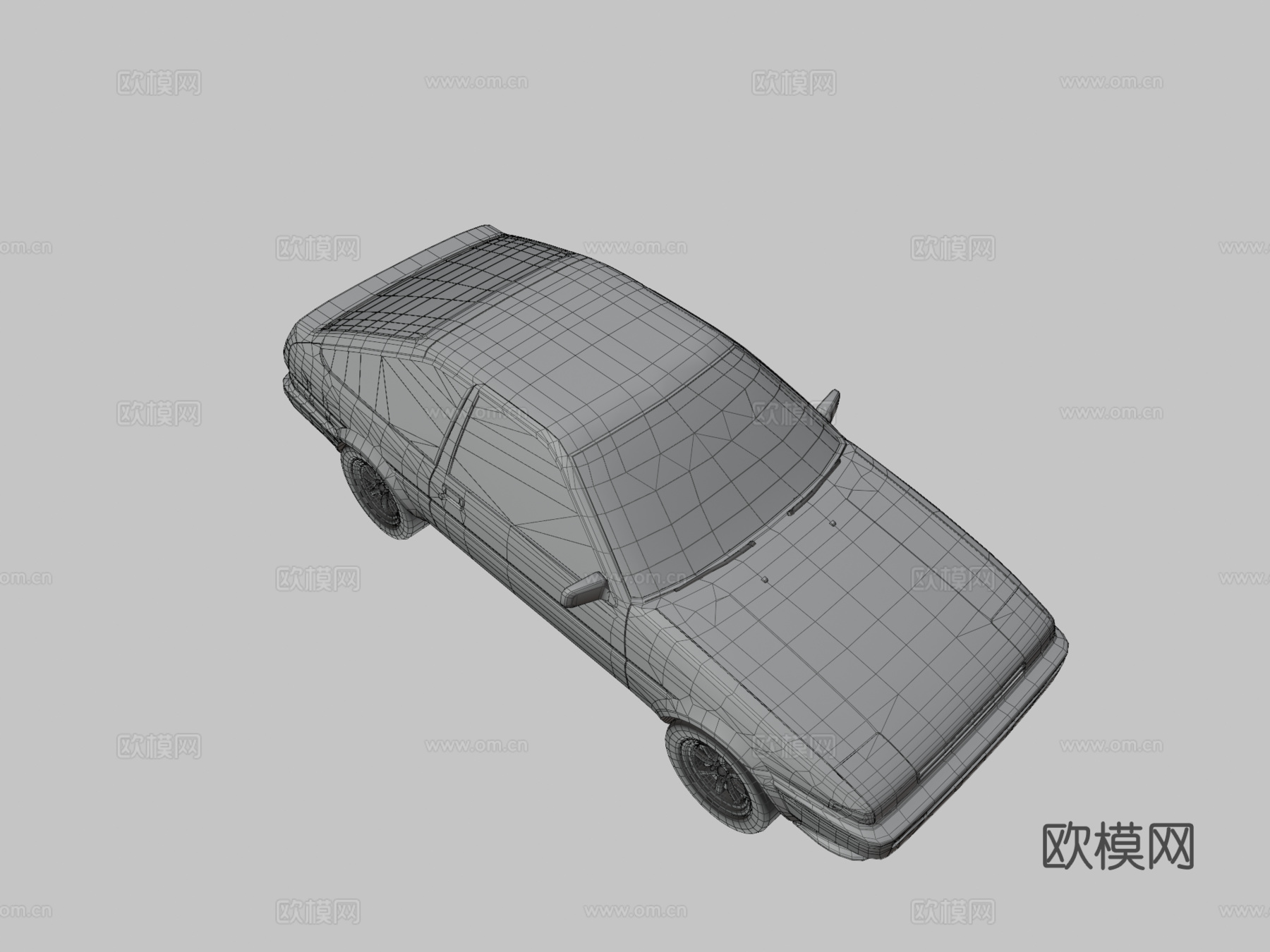 丰田卡罗拉 AE86汽车3d模型